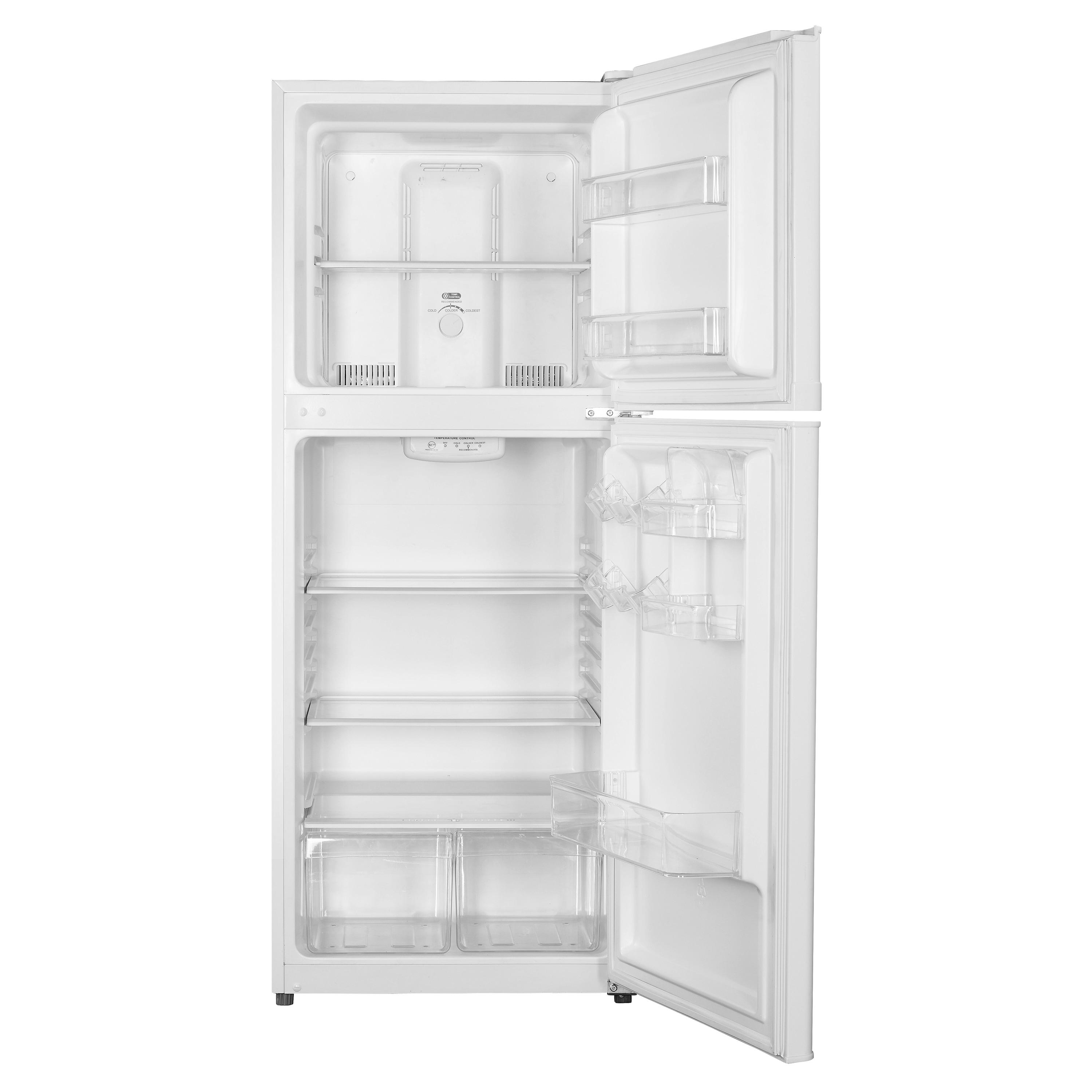 Compact White Energy Star Bottom Freezer Refrigerator