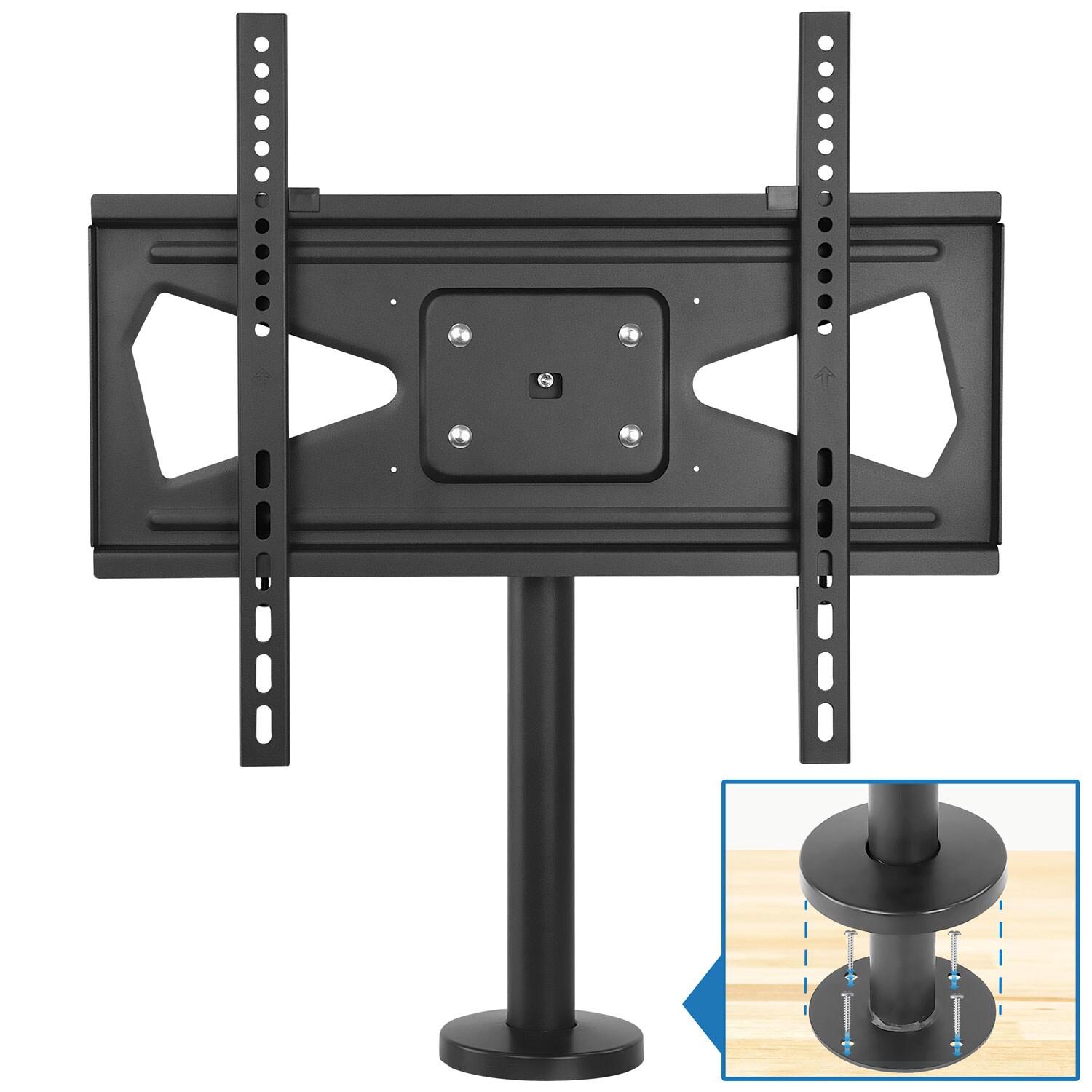 Mount-it Mount-It! Bolt Down TV Stand | Heavy Duty Swivel Table Top Desktop Mount For  32" - 55" VESA TVs