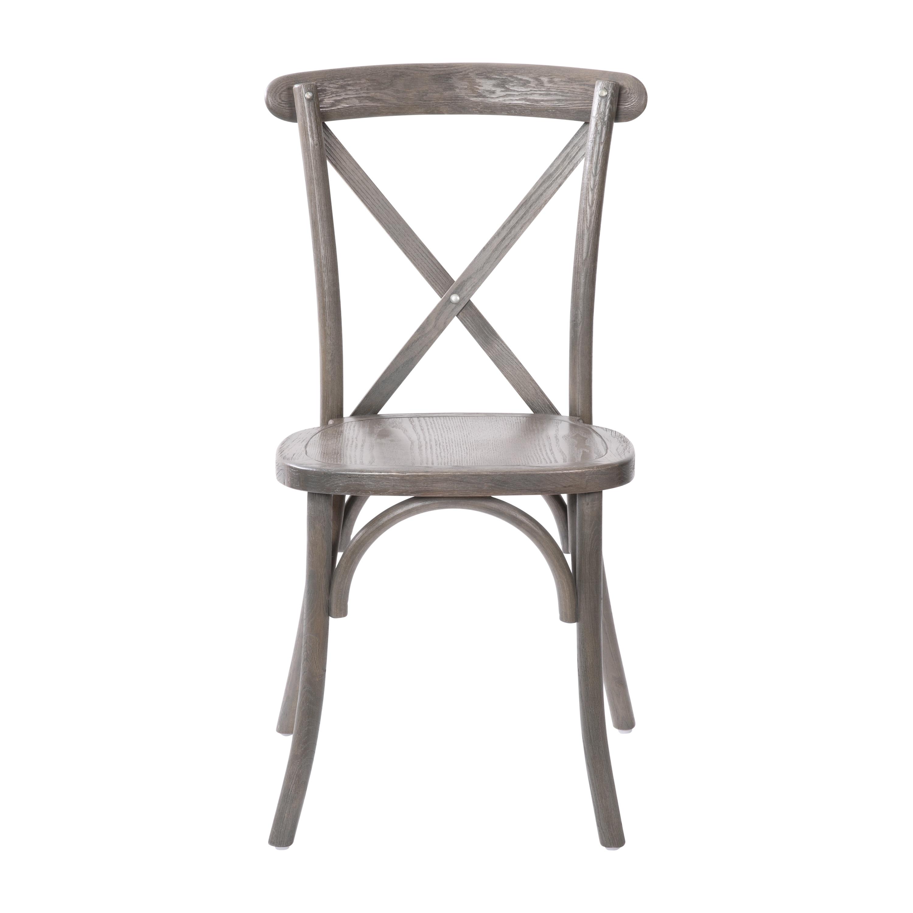 Flash Furniture Advantage Grey X-Back Chair