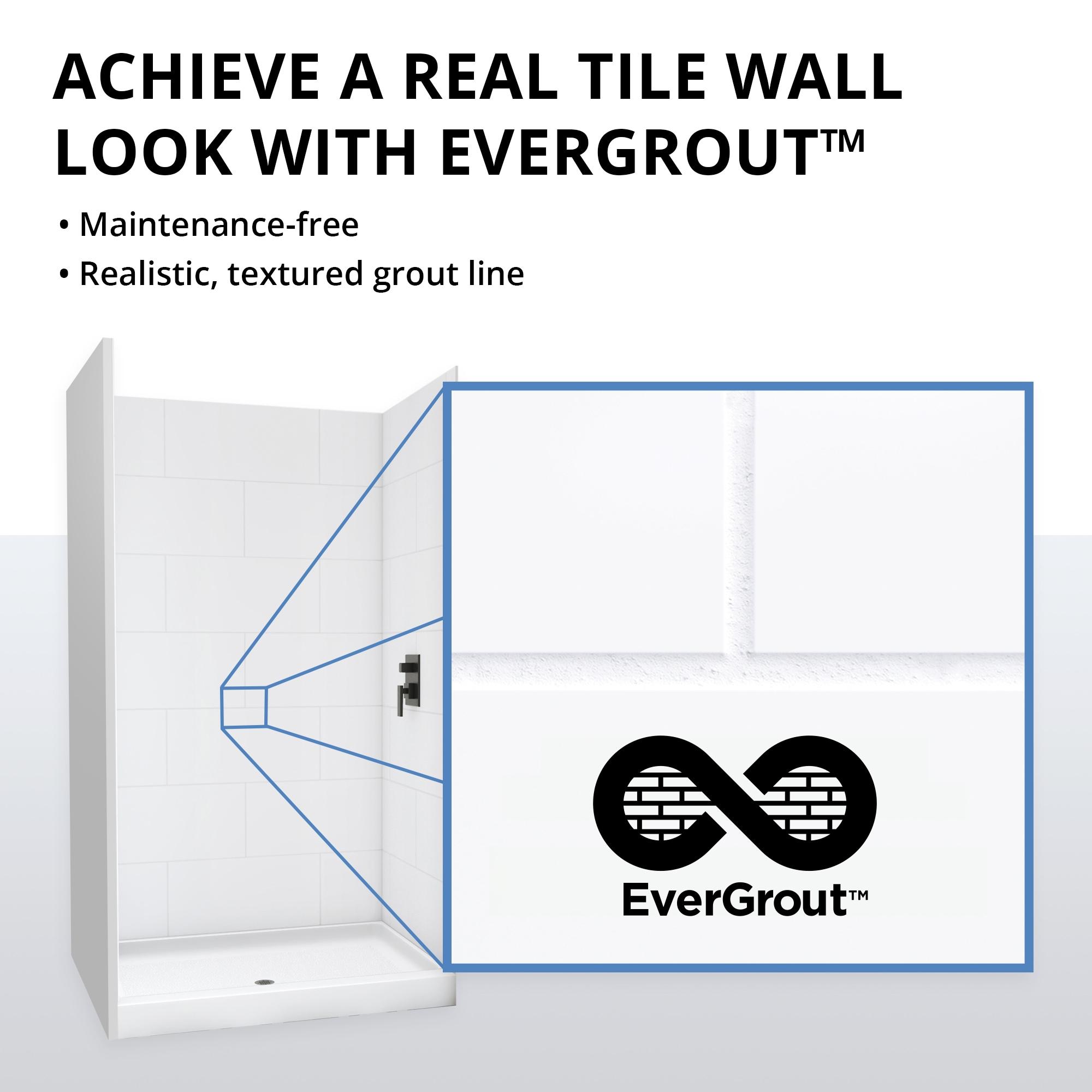 SlimLine 36" W x 36" D Double Threshold Shower Base