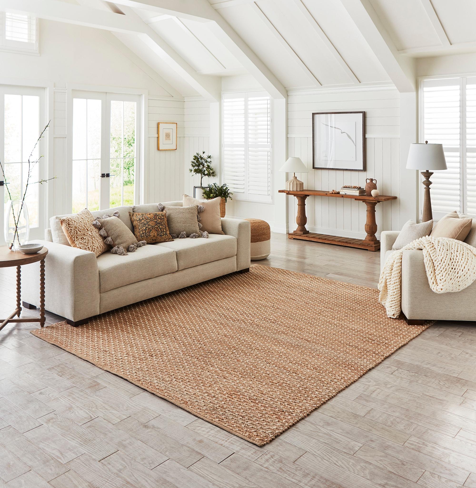8'x10' Pata Hand Woven Chunky Jute Area Rug, Natural - JONATHAN Y