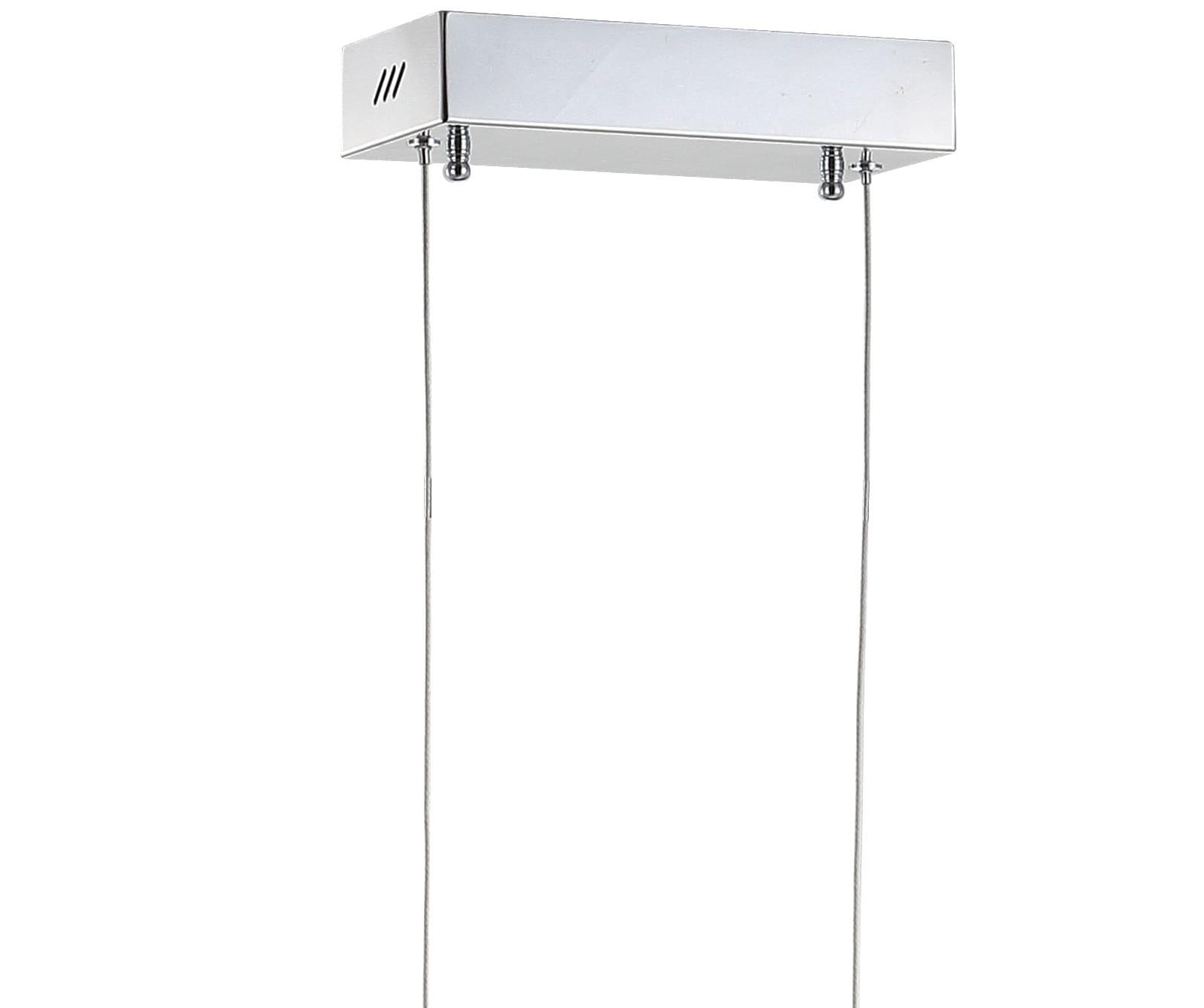 Conley 39.5" Dimmable Adjustable Integrated LED Metal Linear Pendant, Chrome