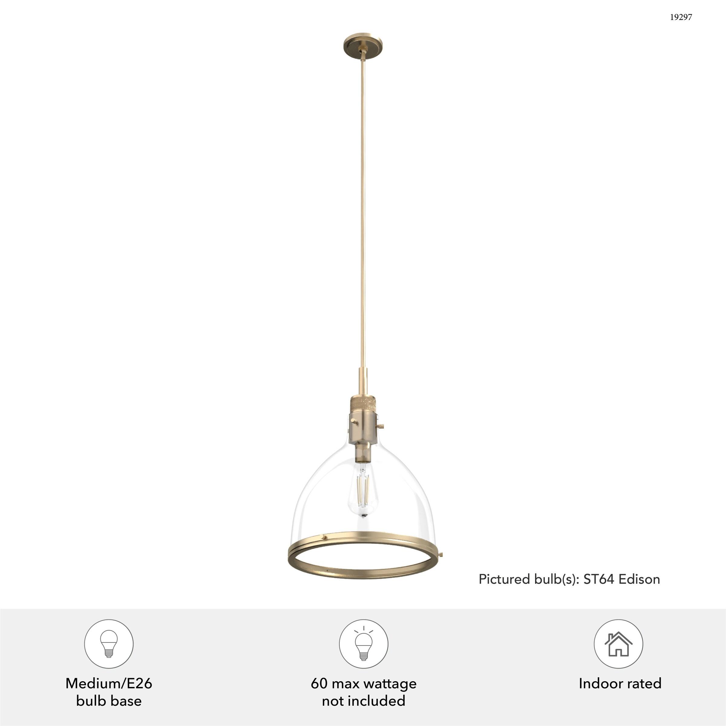 Van Nuys 1 Light Bell Pendant