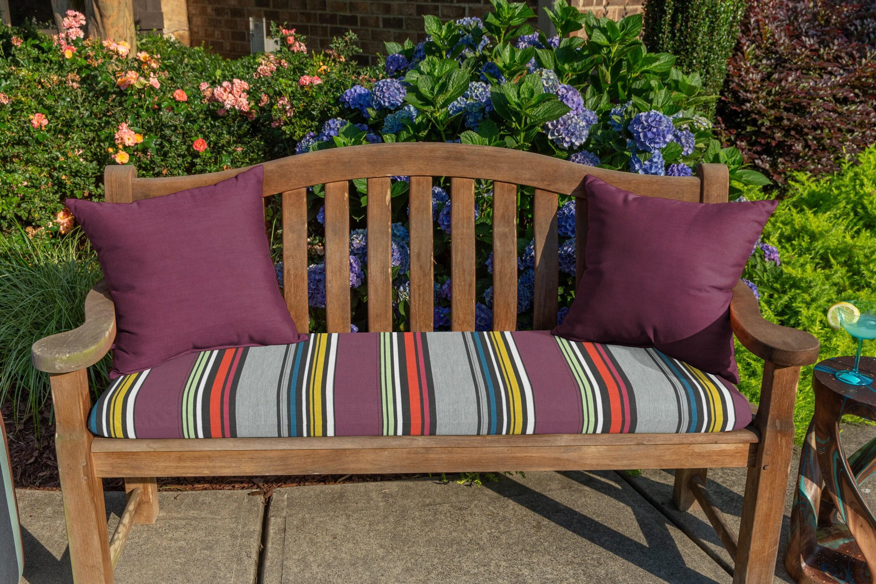 Casual Cushion Solid Sunbrella Fabric Indoor/Outdoor Square Throw Pillow