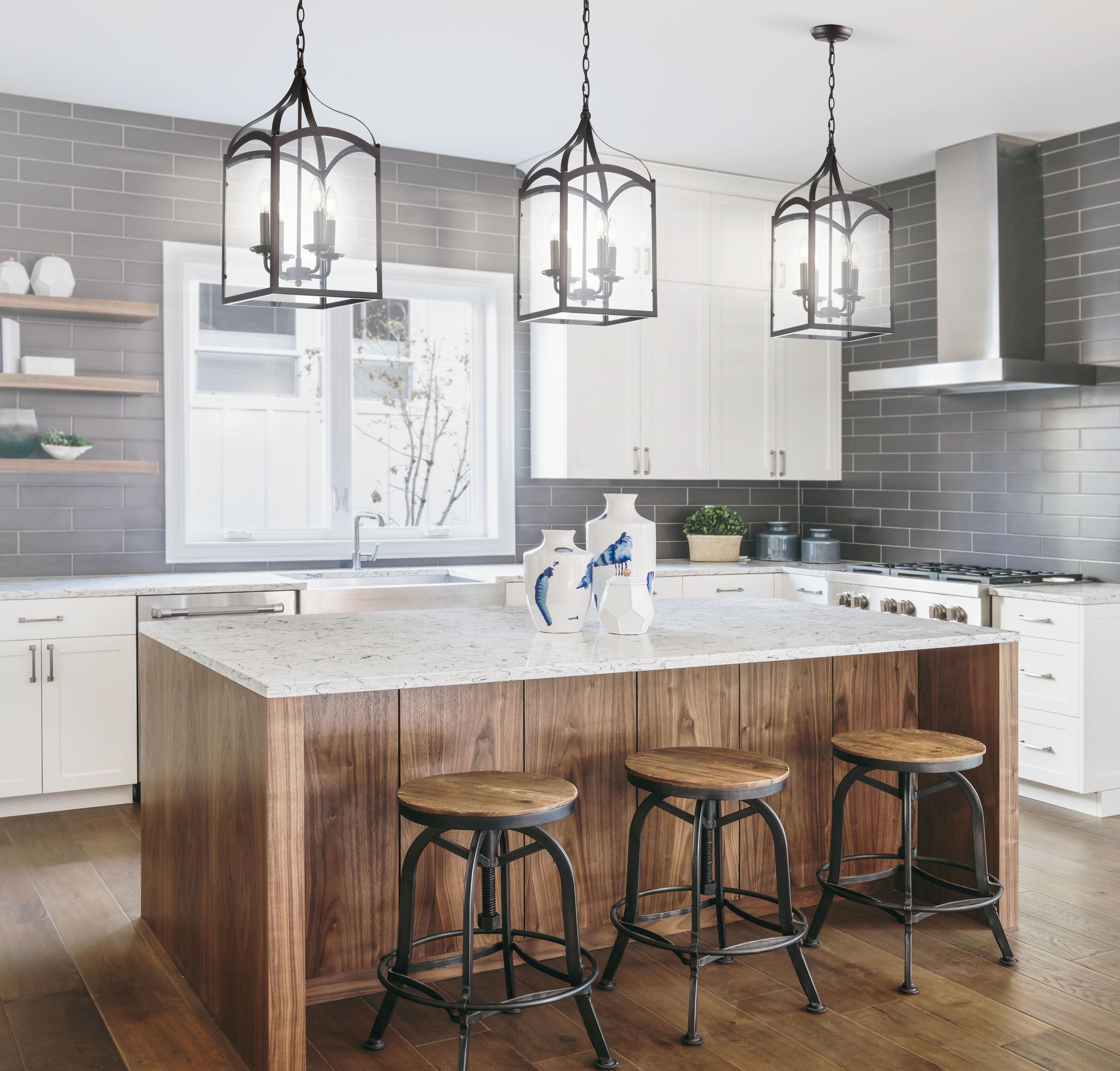 JONATHAN Y Ruth 11" 4-light Traditional Classic Lantern Metal/Glass LED Pendant, Oil Rubbed Bronze