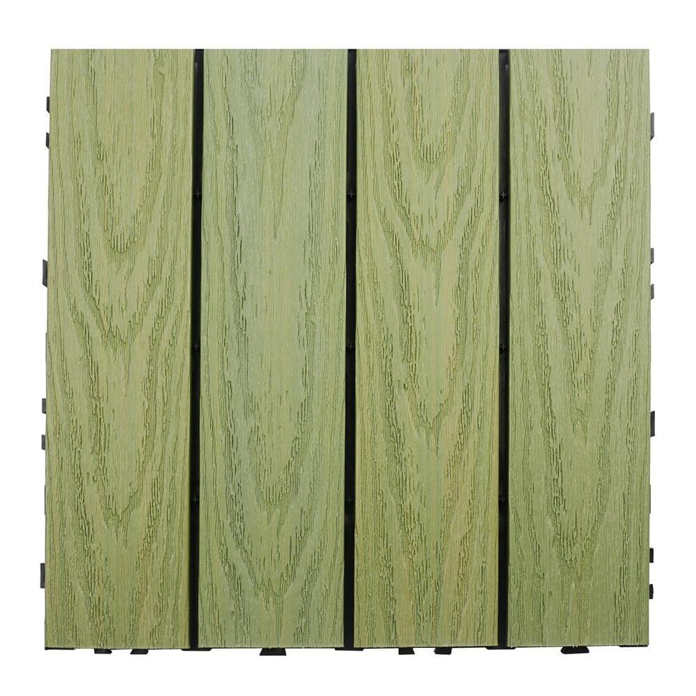 UltraShield Naturale Composite 12" x 12" Interlocking Deck Tile