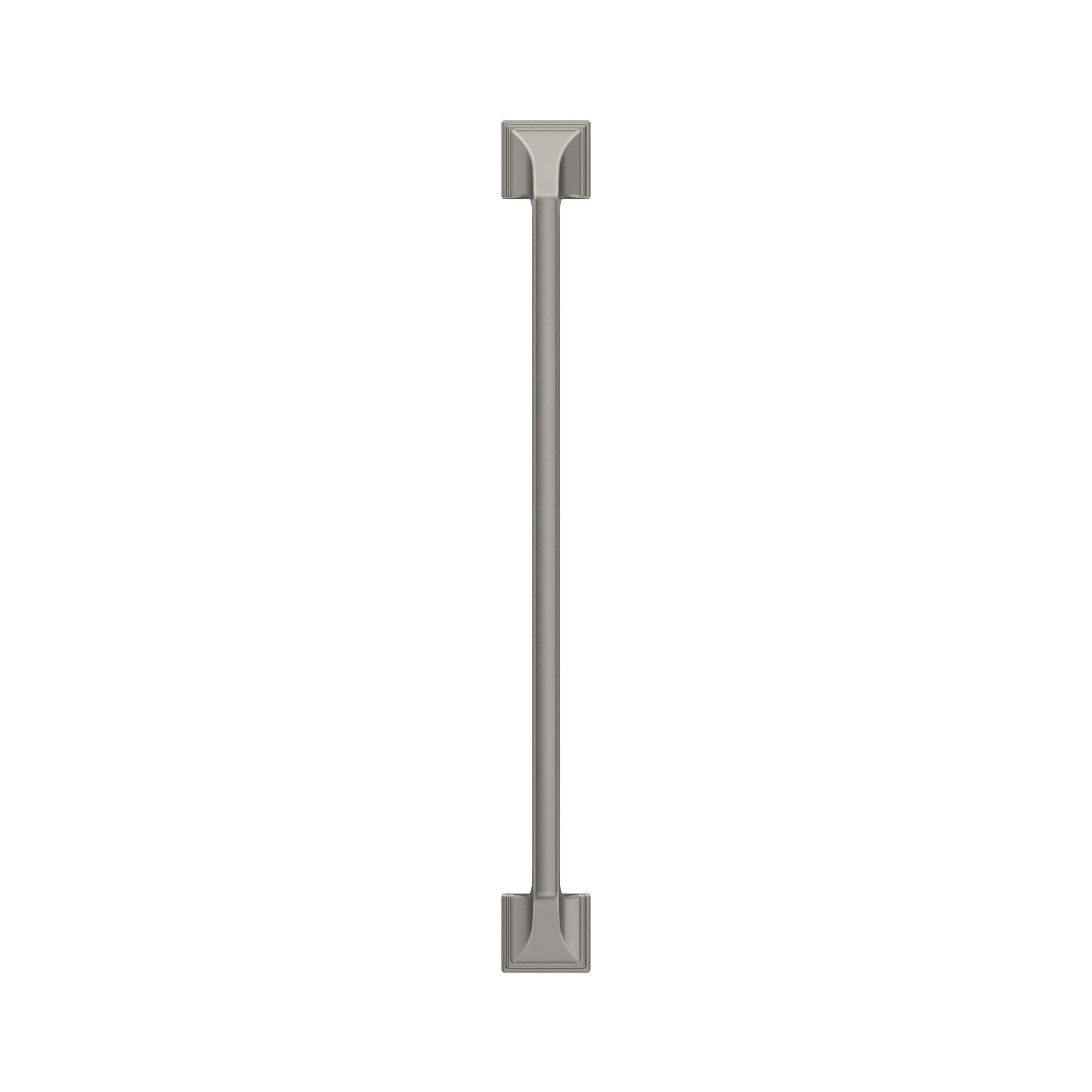 Amerock Exceed 8-13/16 inch (224mm) Center-to-Center Satin Nickel Cabinet Pull