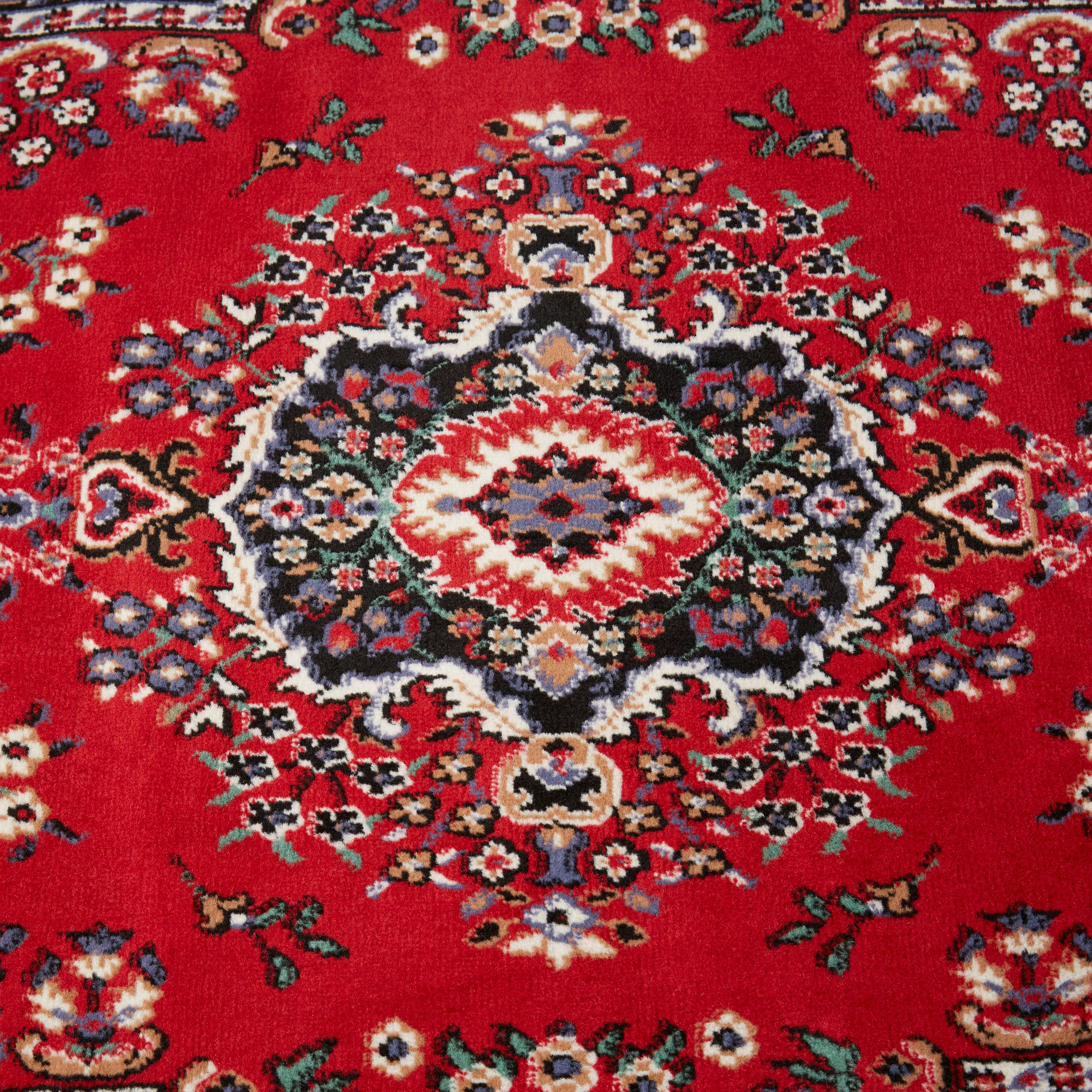 Home Dynamix Premium Sakarya Traditional Medallion Area Rug, Red/Black, 9'2"x12'5"