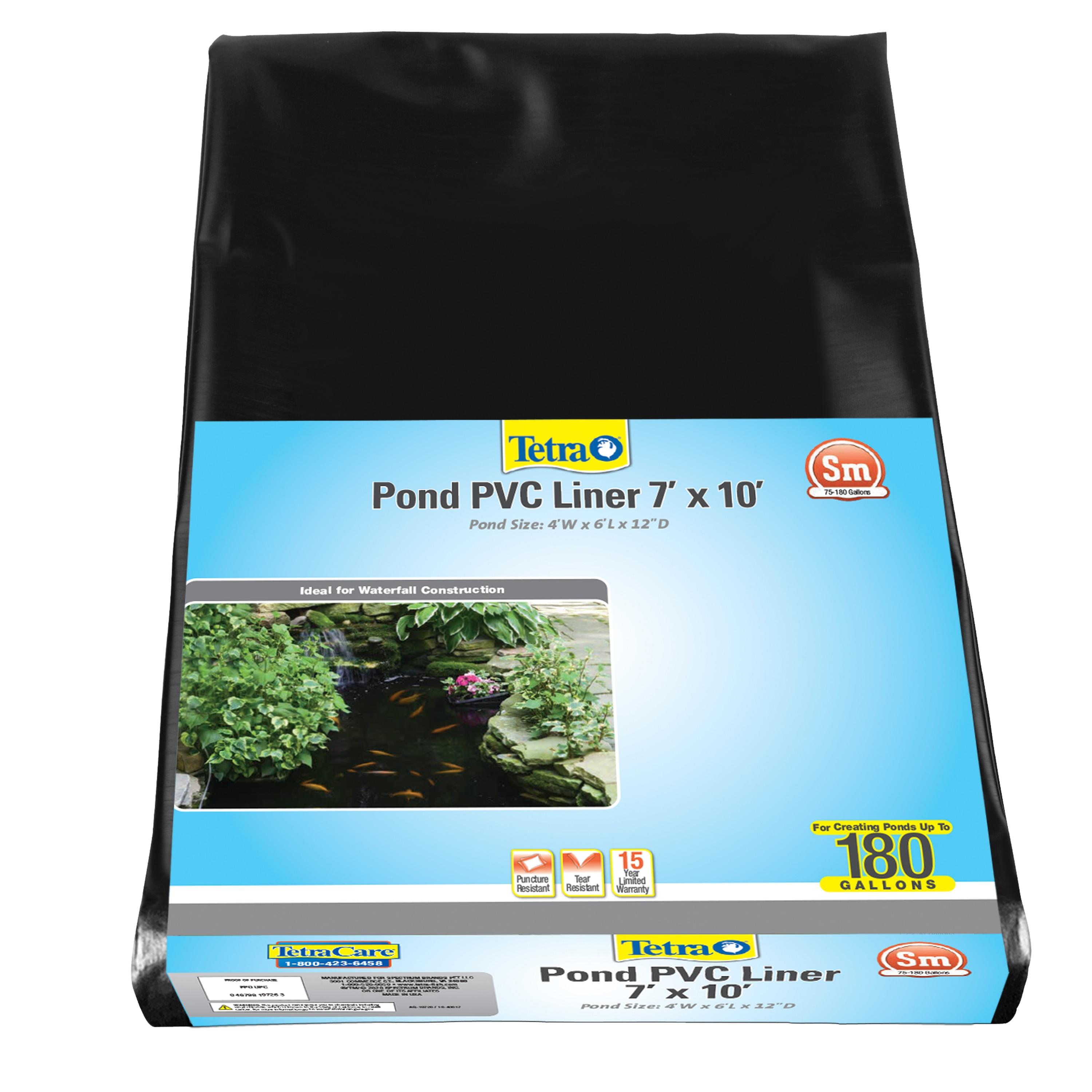 Tetra 7' x 10' Black PVC Pond Liner for 180 Gallons