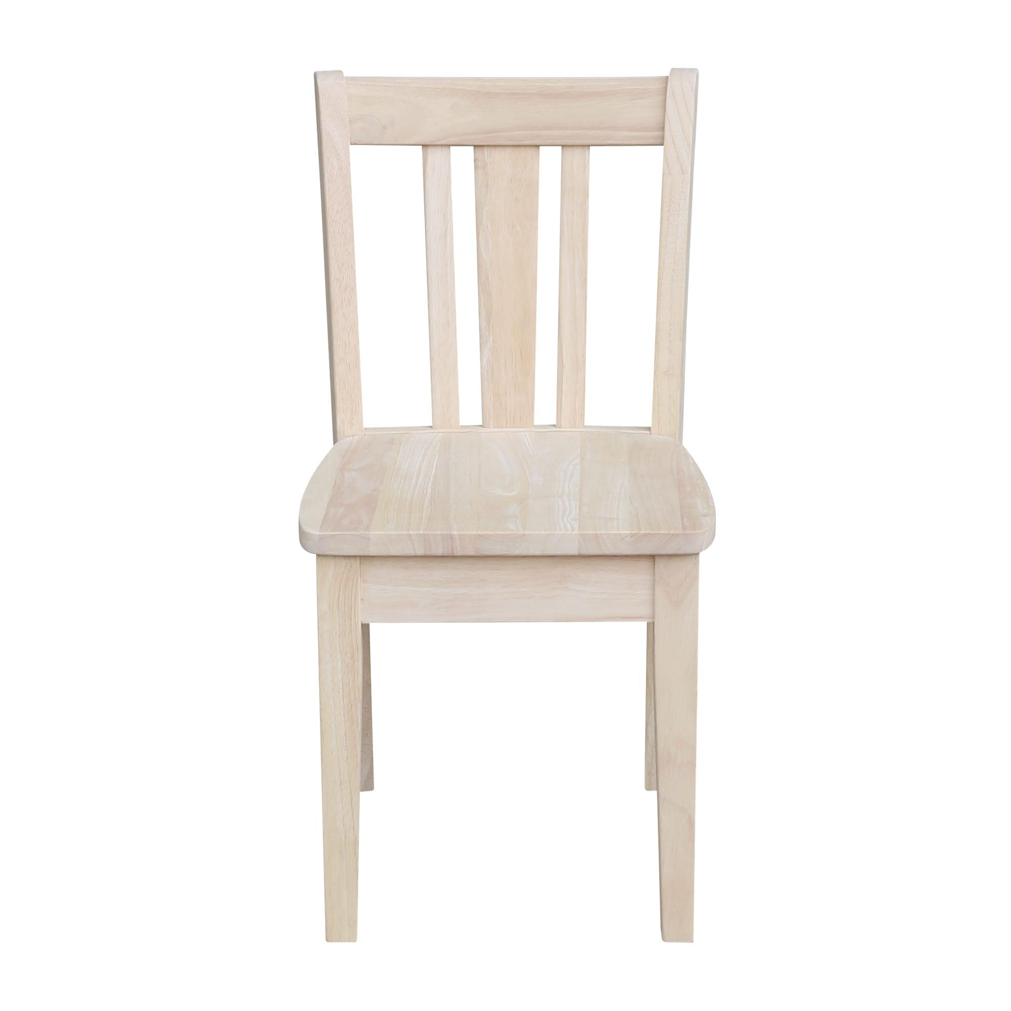 International Concepts San Remo Unfinished Kids Chair (Set of 2)