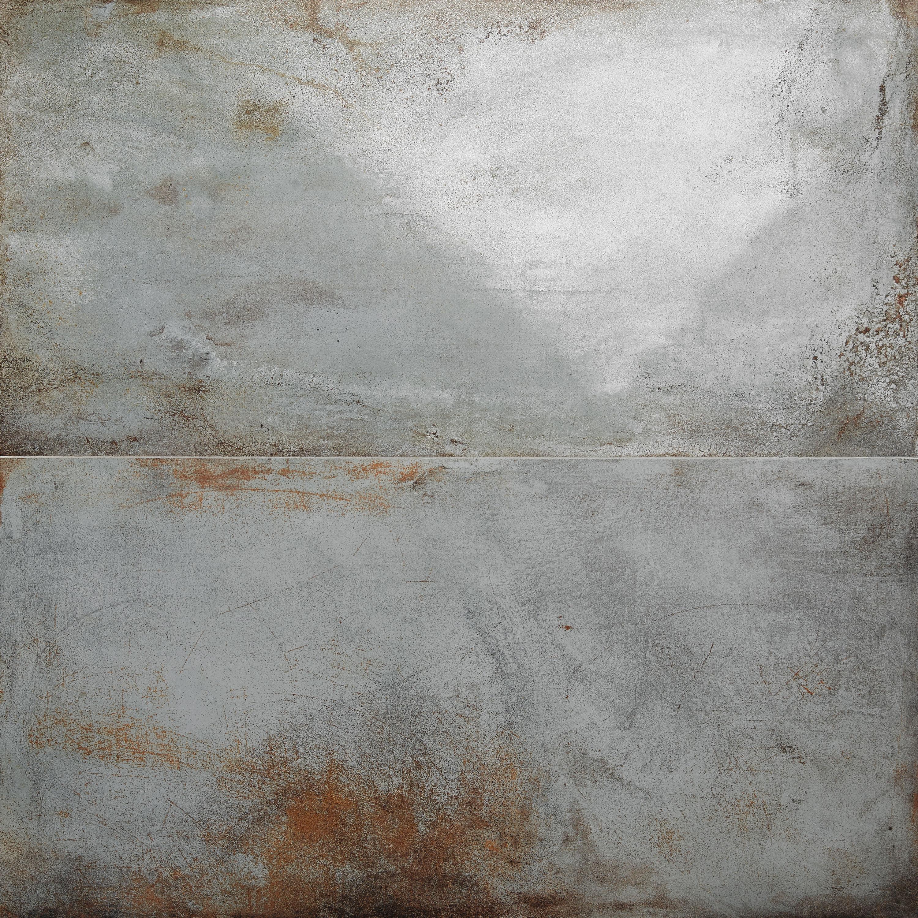Large Format 23.62" x 47.24" Semi-polished Cement Look Porcelain Floor and Wall Tile