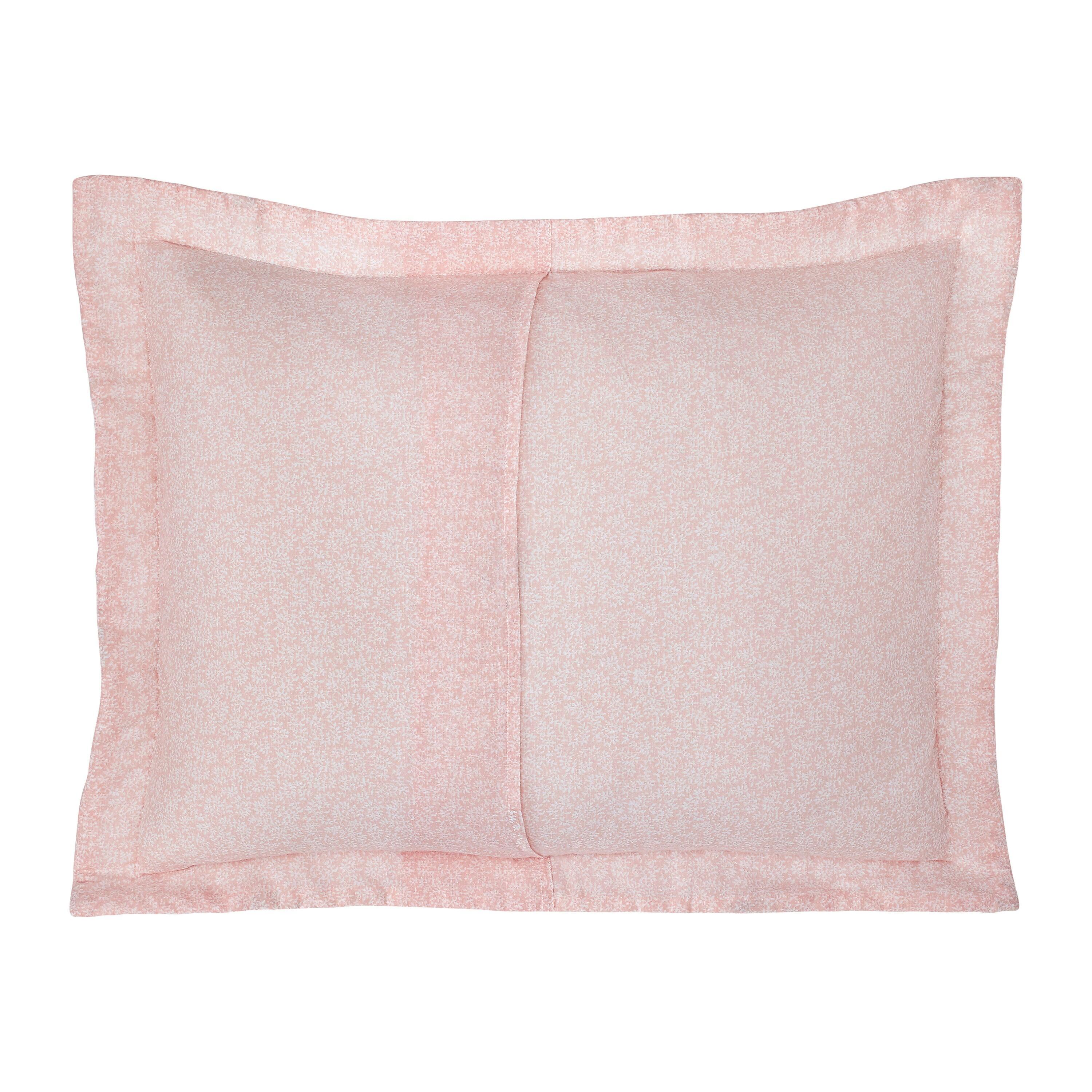 Laura Ashley Laura Ashley Honeysuckle Cotton Reversible Pink Quilt Set