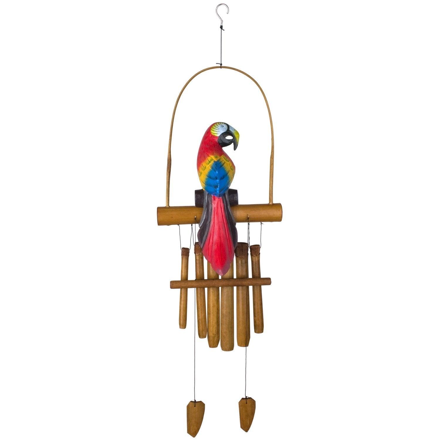 Parrot Bamboo Wind Chime