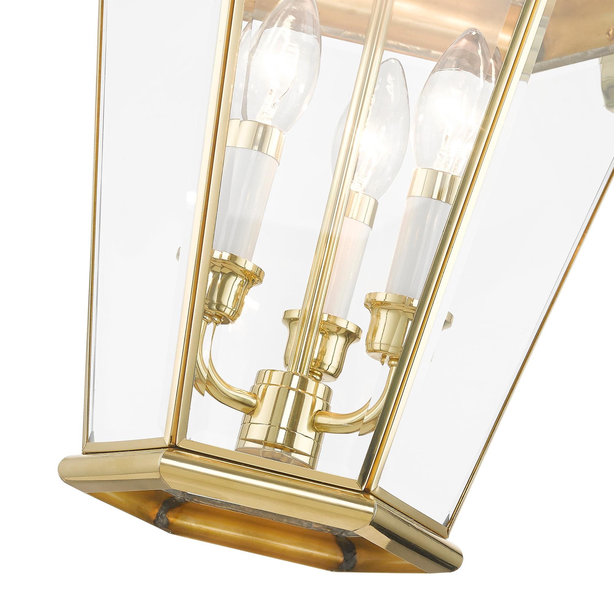 Livex Lighting Georgetown 3 - Light Wall Light in  Polished Brass