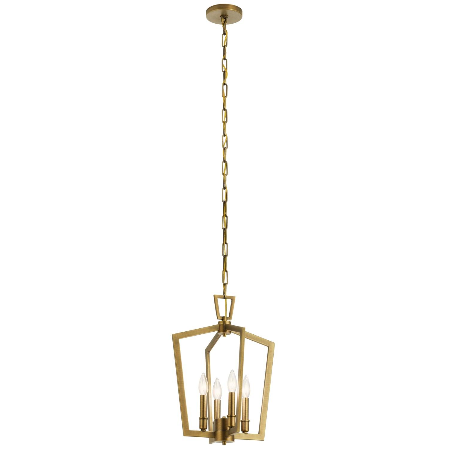 Kichler Lighting Abbotswell 4 - Light Pendant in  Natural Brass