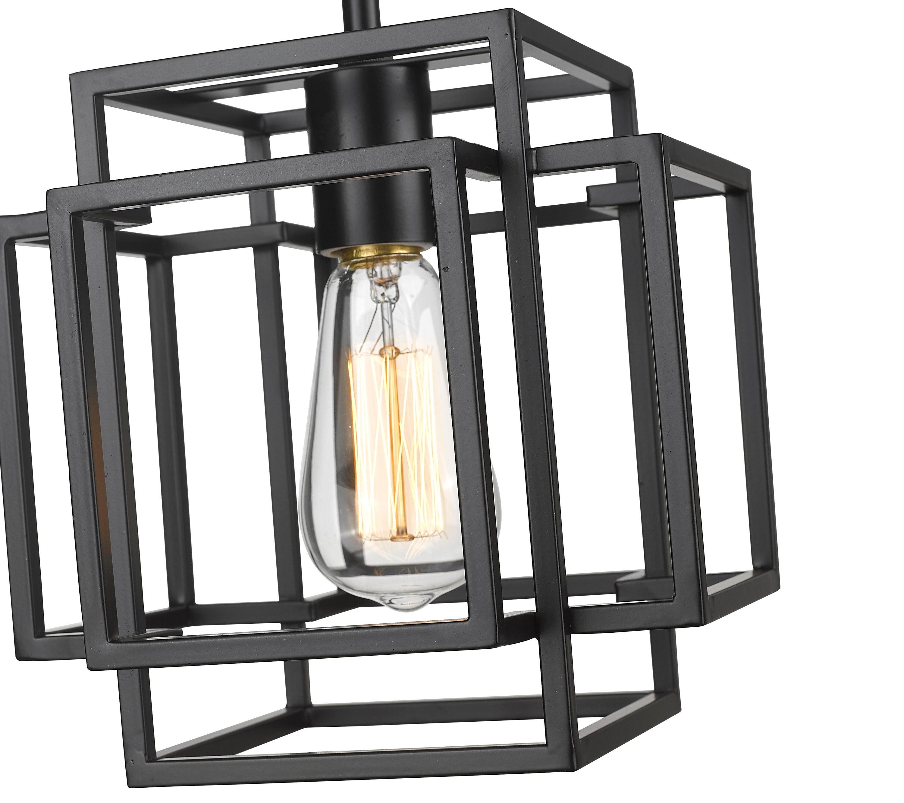 Z-Lite Titania 1 - Light Pendant in  Matte Black
