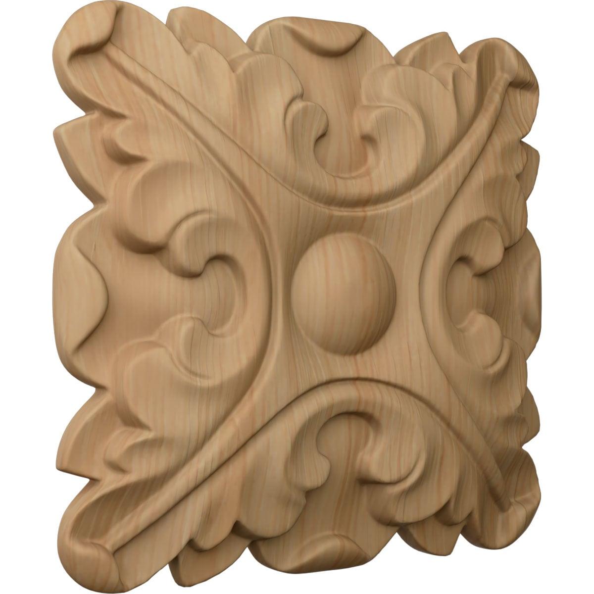 Ekena Millwork Acanthus H W D Wood Rosette Applique