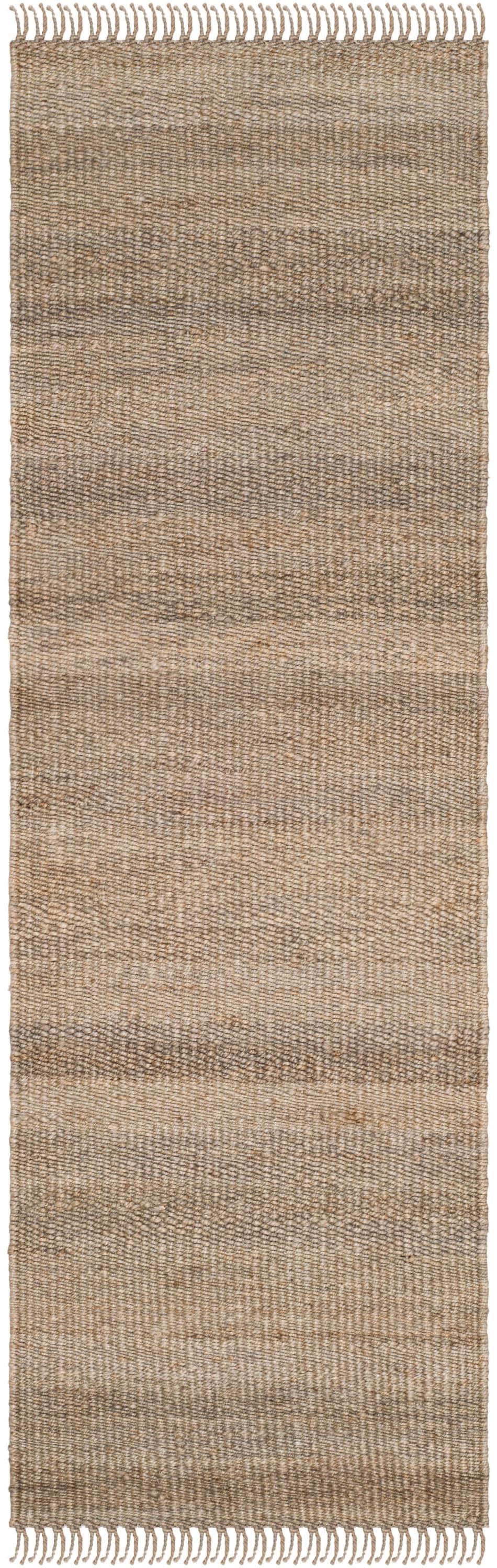 Natural Fiber NF368 Hand Woven Runner Rug - Grey - 2'6"x12' - Safavieh.