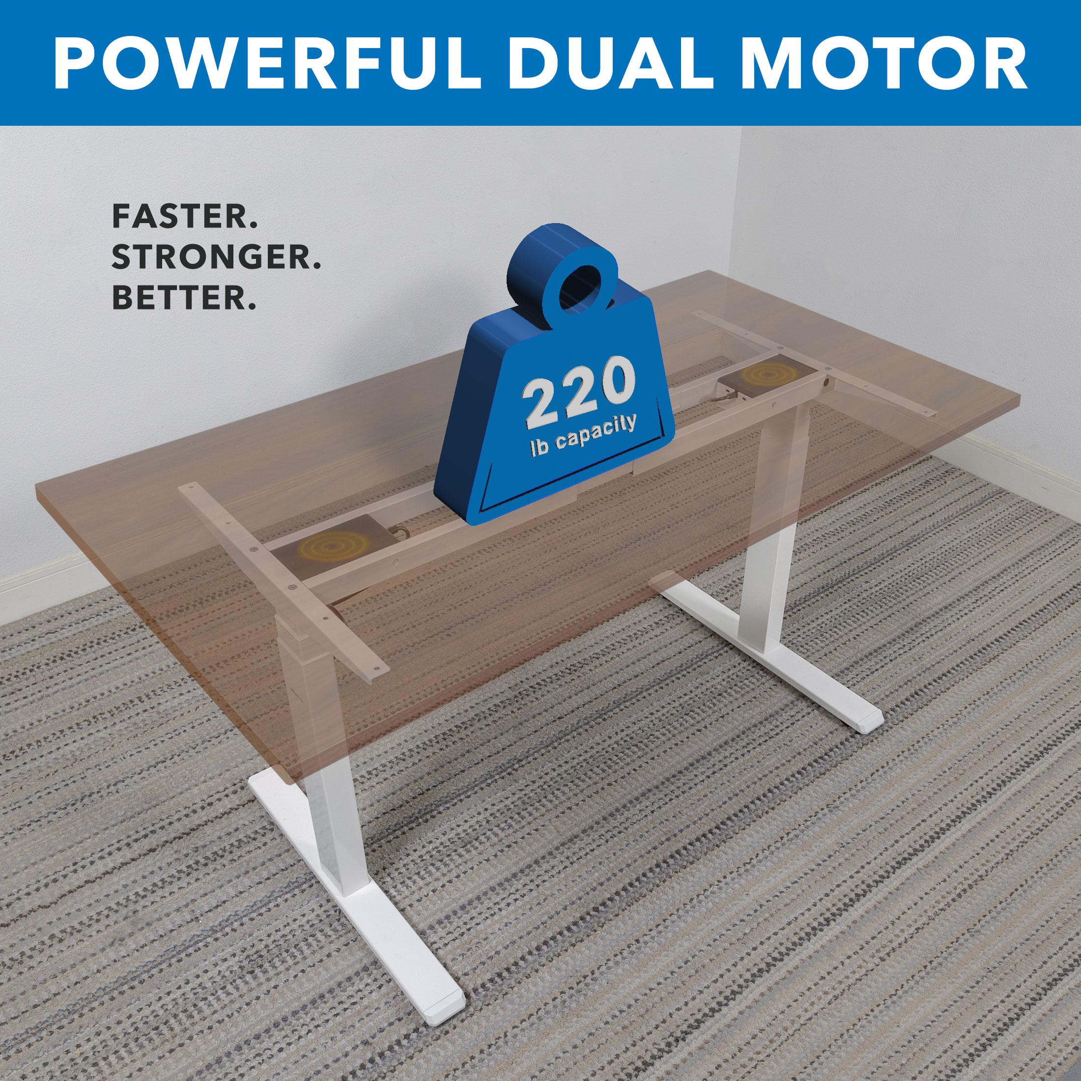 Mount-It Ultimate Dual Motor Electric Standing Desk with 48" Tabletop