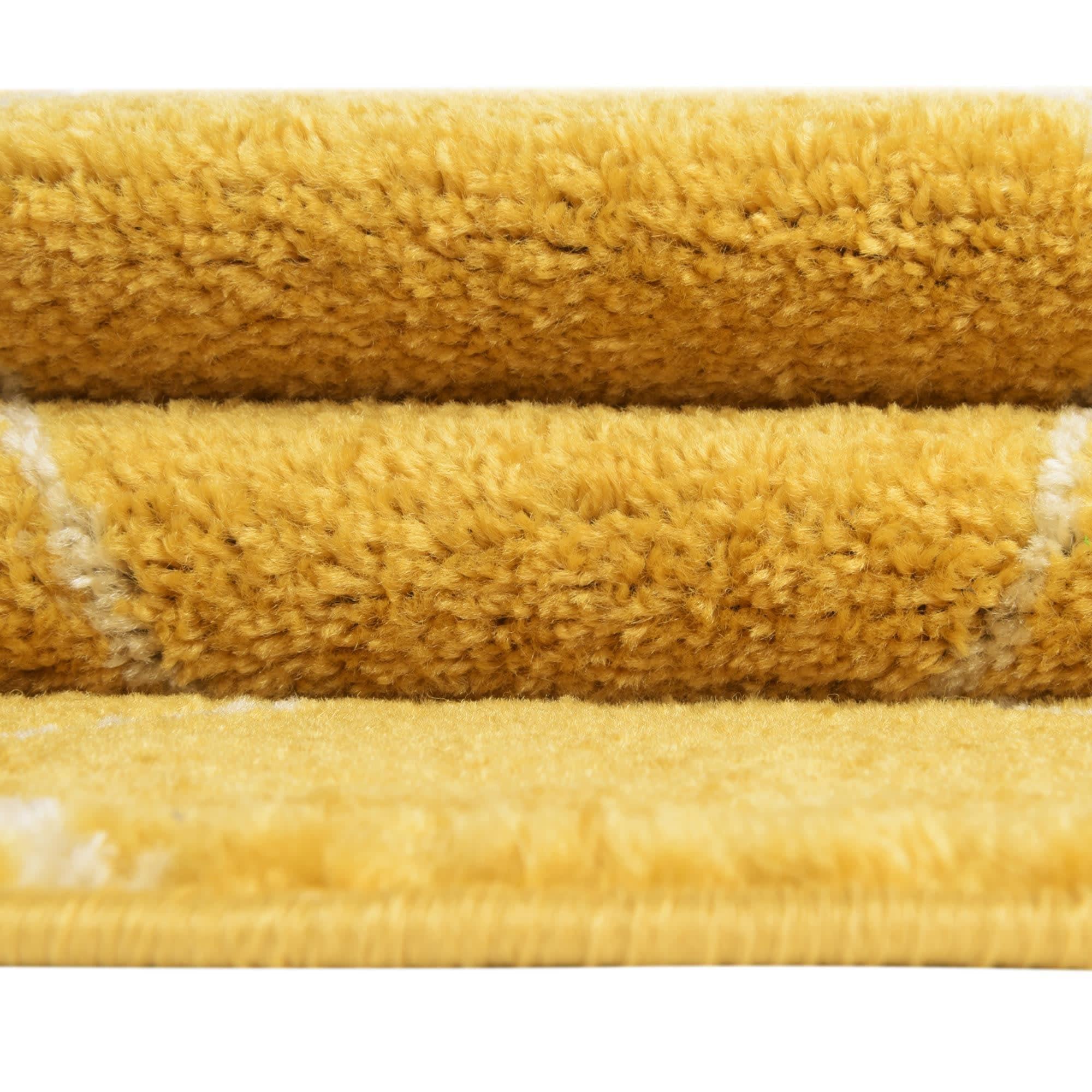 Unique Loom 5' 0 x 8' 0 Trellis Frieze Geometric Yellow Area Rug