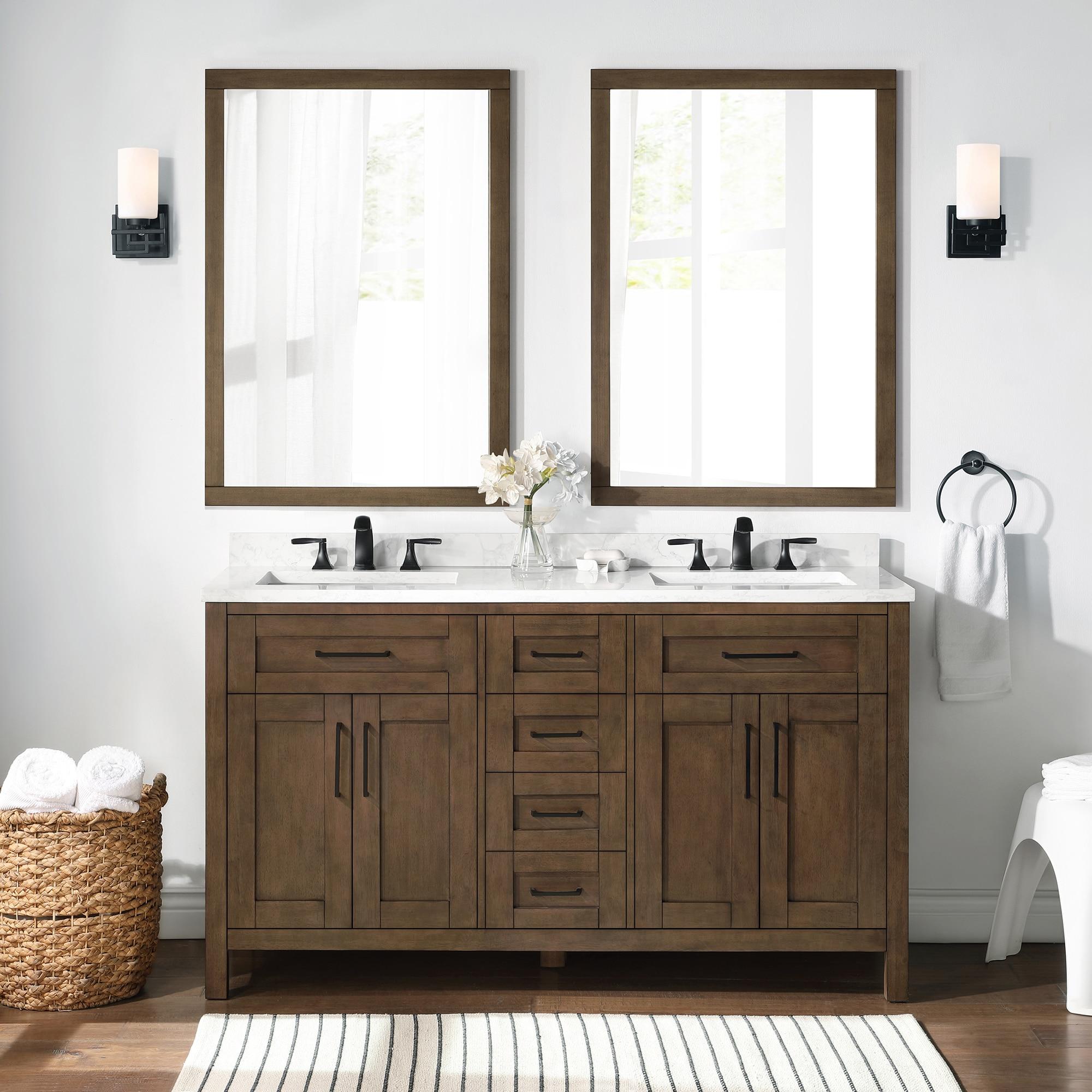 OVE Decors Tahoe 60" Double Bathroom Vanity