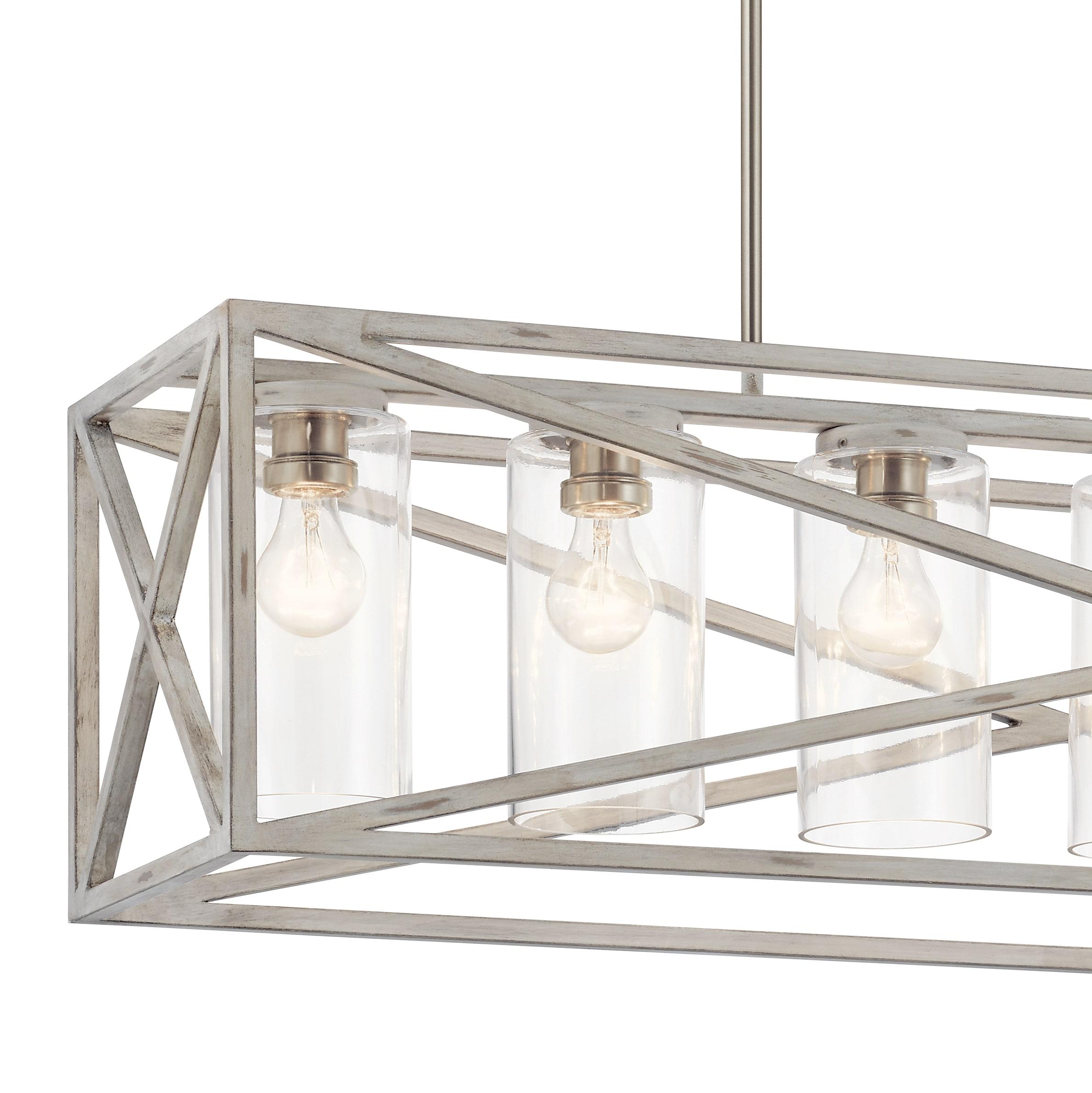 Kichler Lighting Moorgate 7 - Light Chandelier in  Distressed Antique White