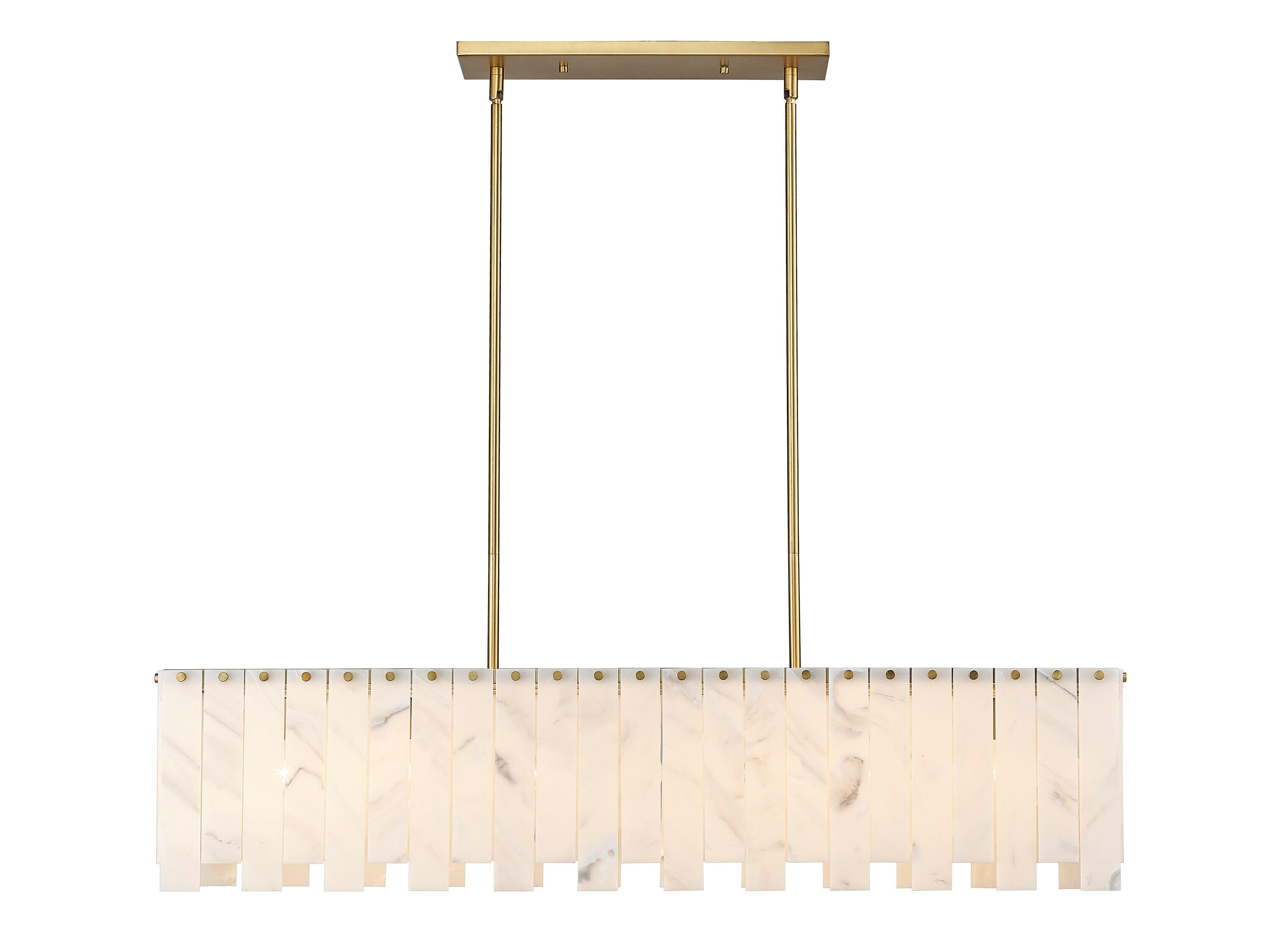 Z-Lite Viviana 7 - Light Island Pendant Light in  Rubbed Brass