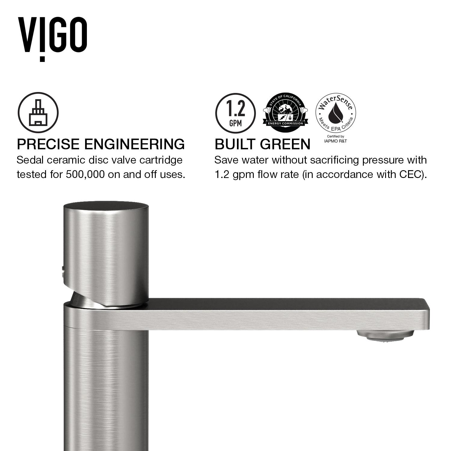 Gotham 12" H Single Handle Vessel Sink Bathroom Faucet