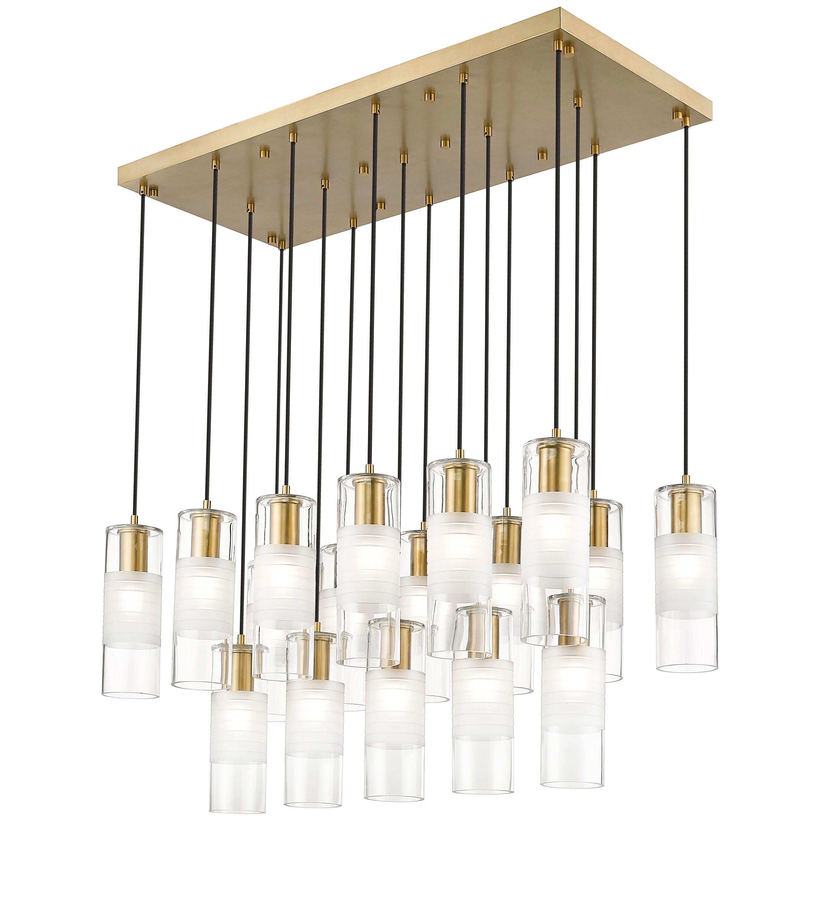 Z-Lite 824P-17L Alton 17 Light 42" Wide Linear Chandelier - Gold