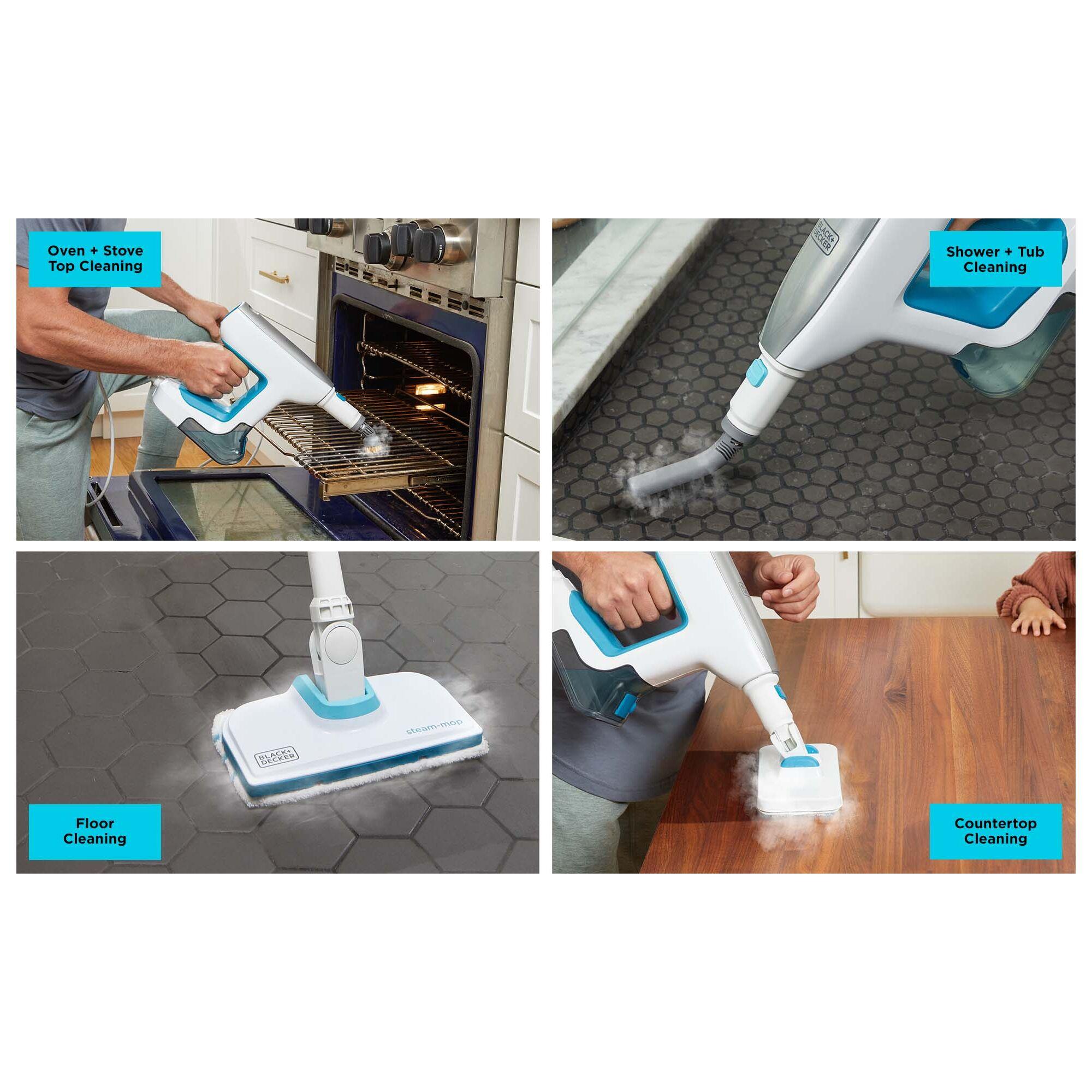 BLACK+DECKER Steam Cleaning Multipurpose System with 6 Attachments
