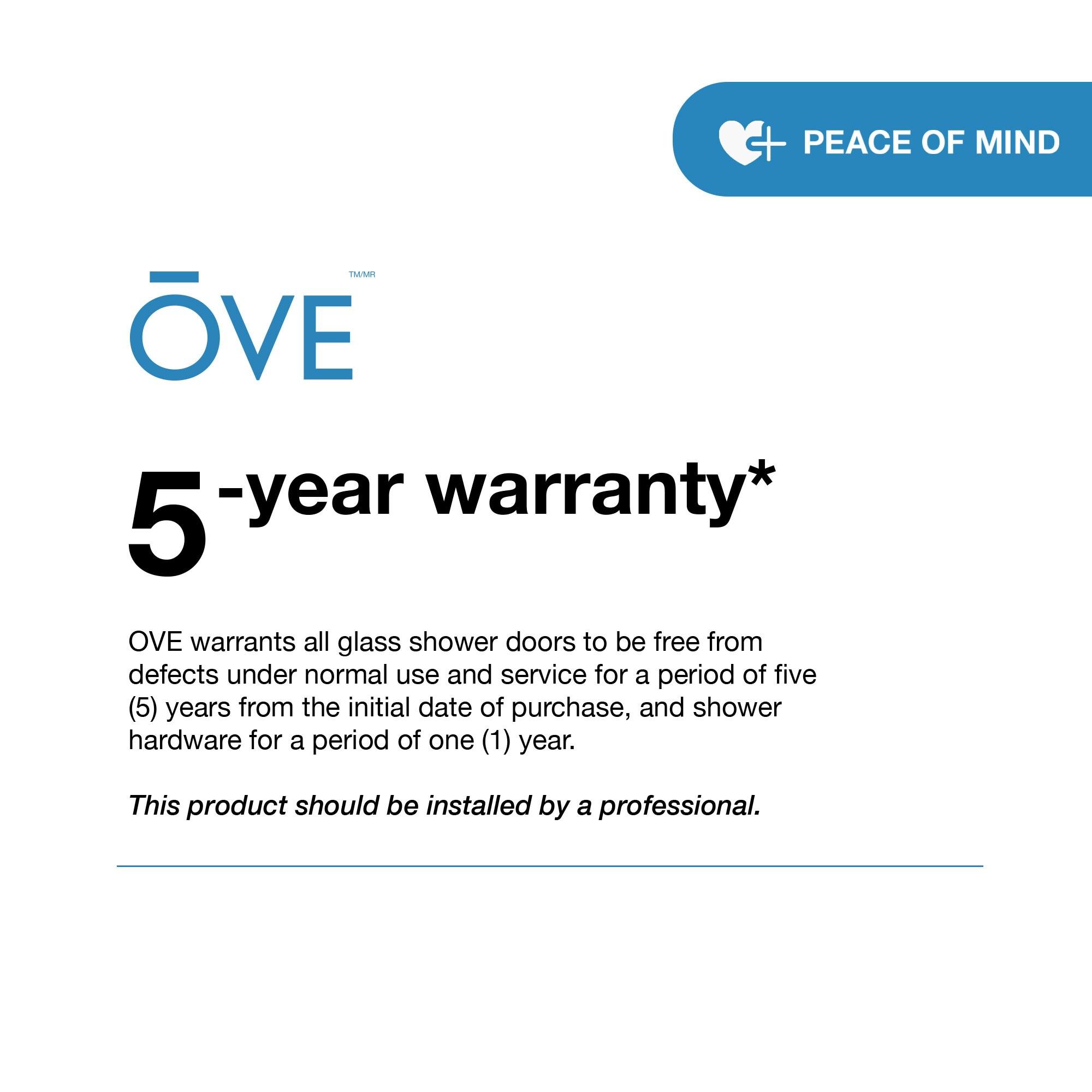 Ove Decors Breeze_36_without_walls OVE Decors Breeze Premium 40 in. Round Shower Kit w/ Clear, Base in Chrome Finish