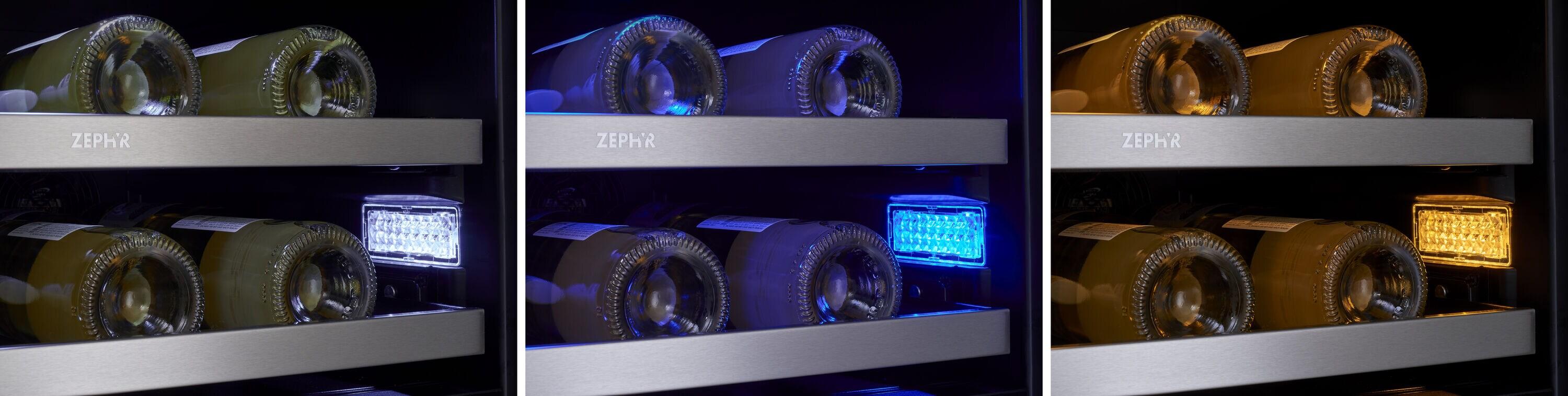 Zephyr Zephyr Presrv 24" 21-Bottle and 64-Can Dual Zone Wine and Beverage Cooler