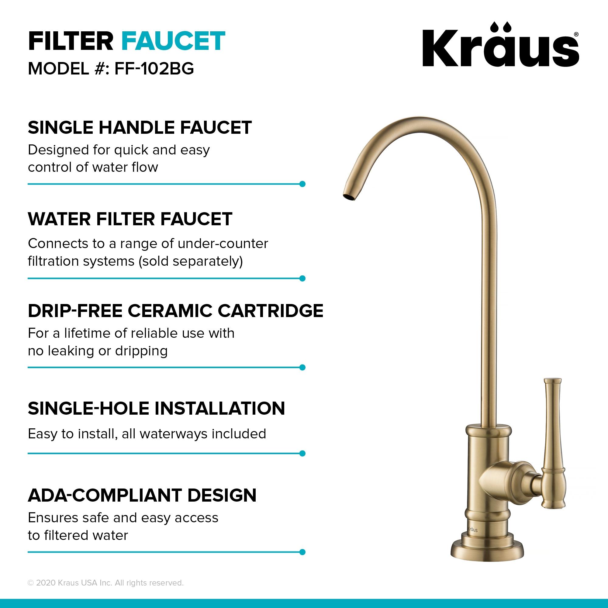 Kraus Purita 2-Stage Under-Sink Filtration System with Allyn Cold Water Dispensers