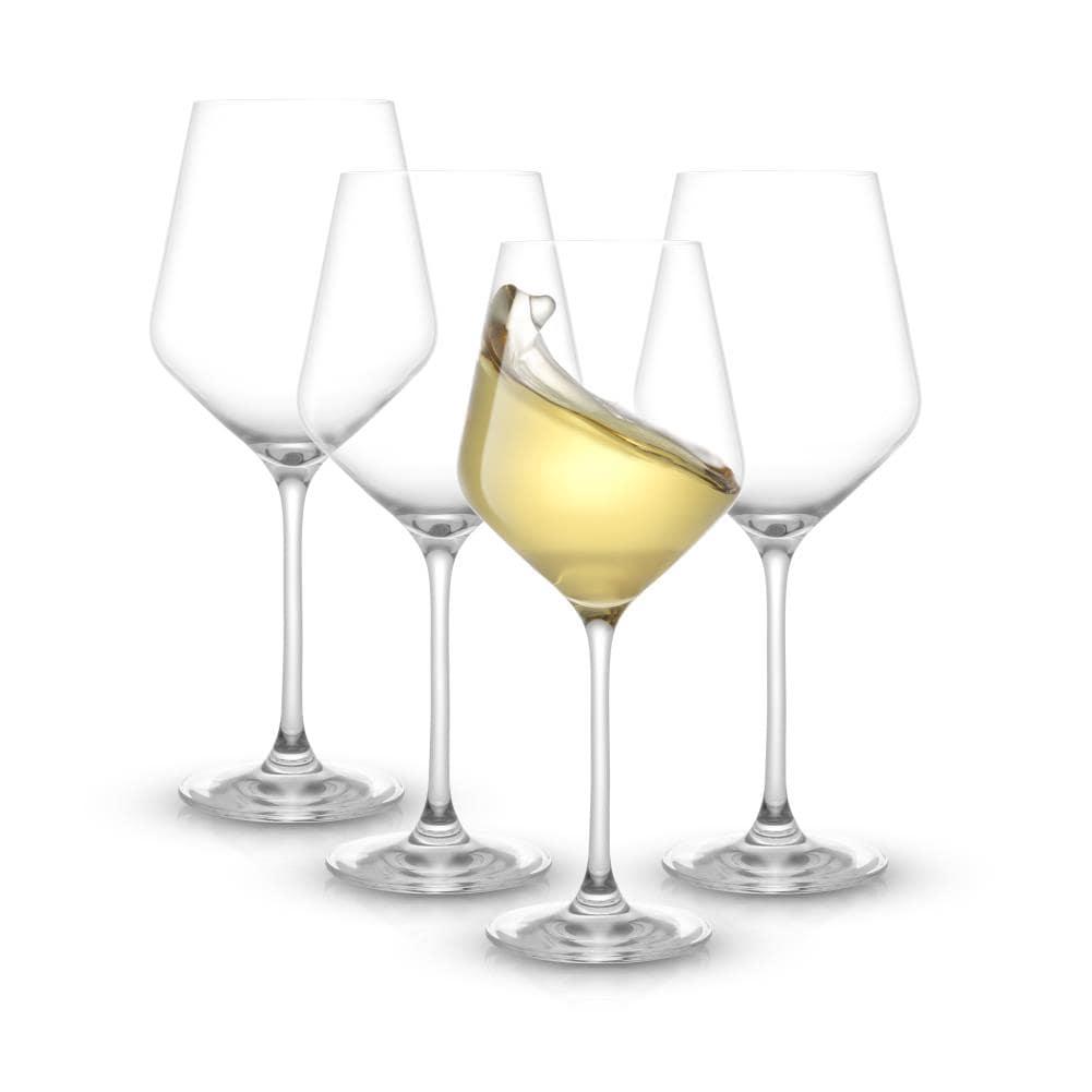 JoyJolt Layla White Wine Glasses (Set of 4)