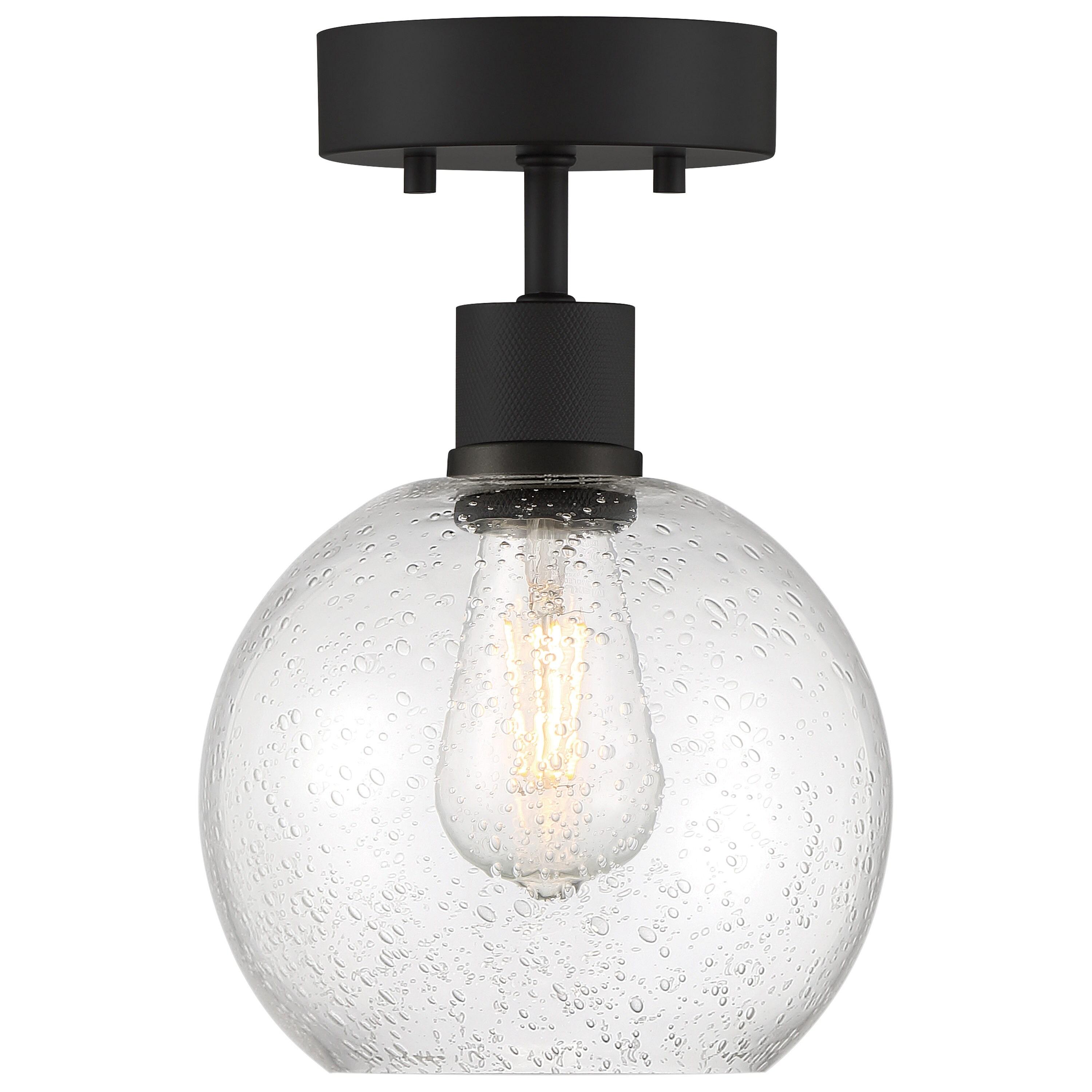Access Lighting Port Nine 1 - Light Flush Mount in  Matte Black