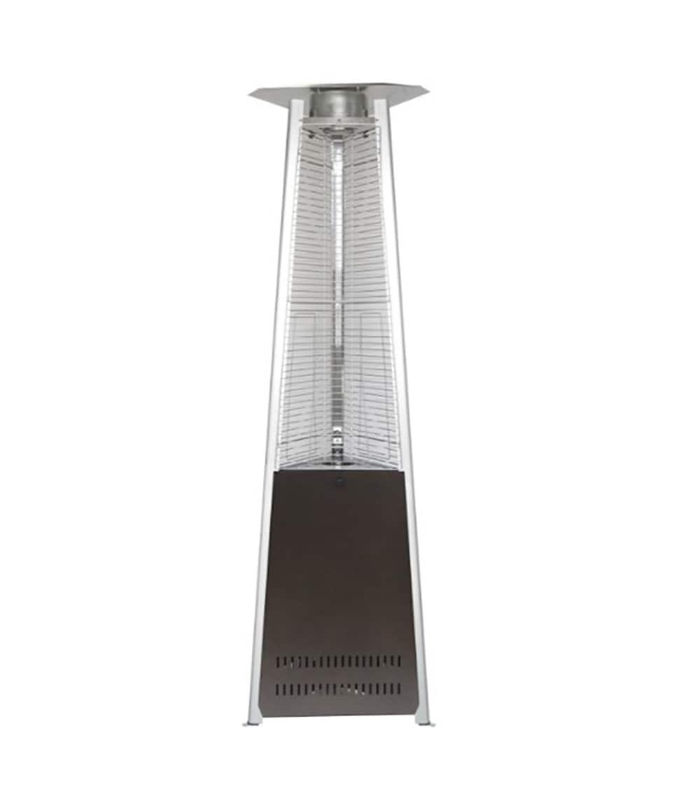 Hiland HLDS01-MGTHG Quartz 40,000 BTU Patio Heater Pyramid, Hammered Bronze