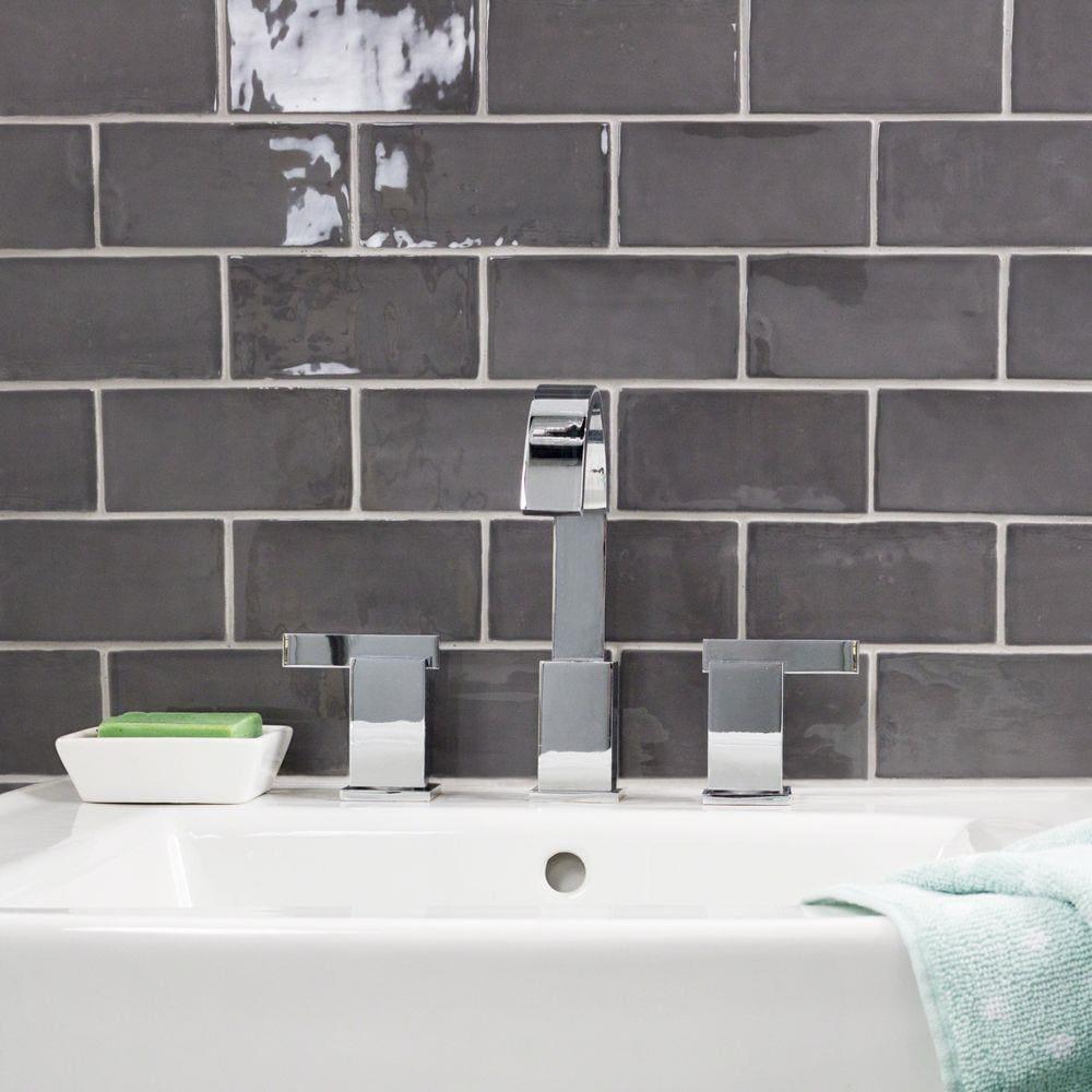 Barcelona 3x6 Blanco Polished Ceramic Subway Wall Tile (5.38 Sq. Ft. / Case)