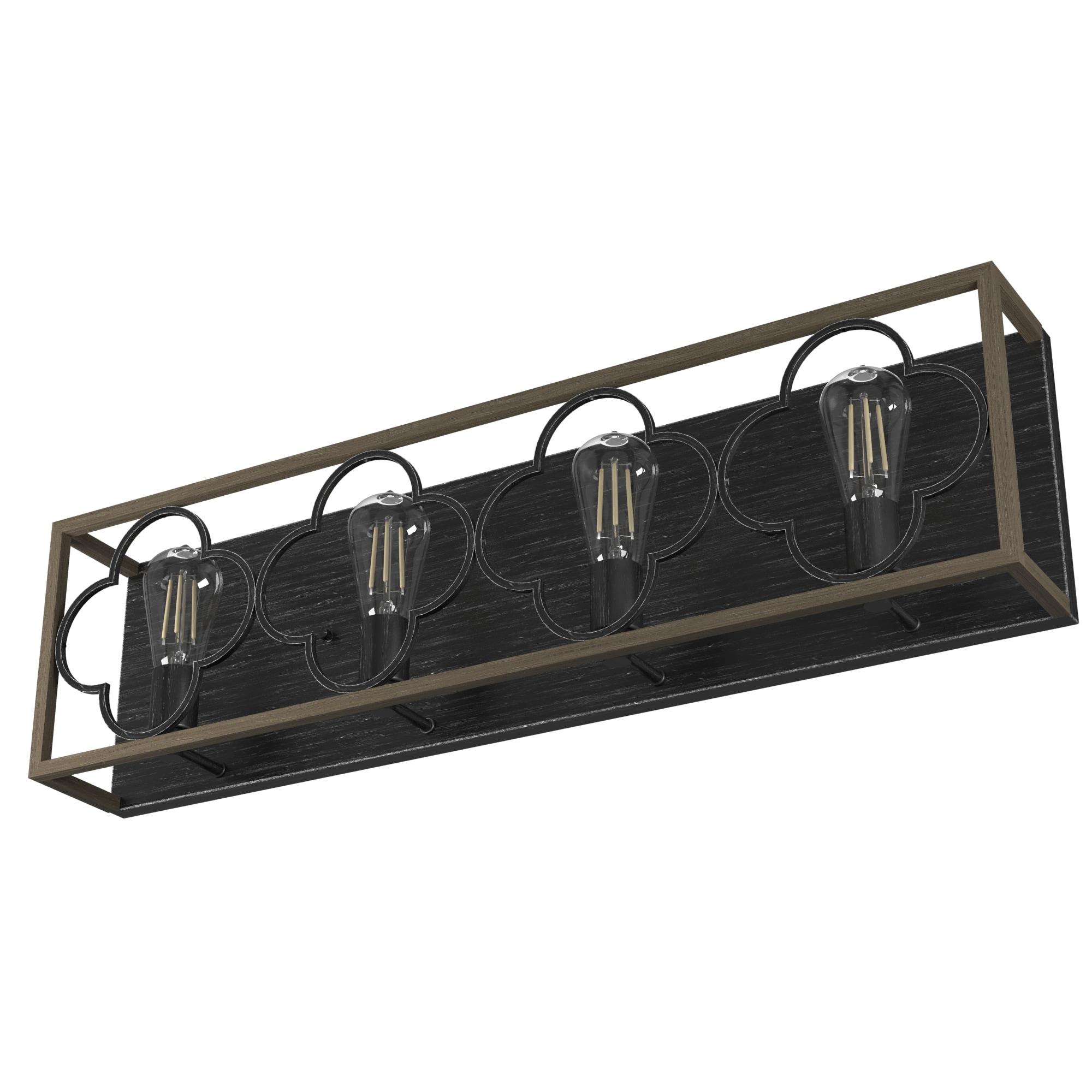 Gablecrest 4 Light  Flush Mount Bathroom Vanity Wall Light Fixture