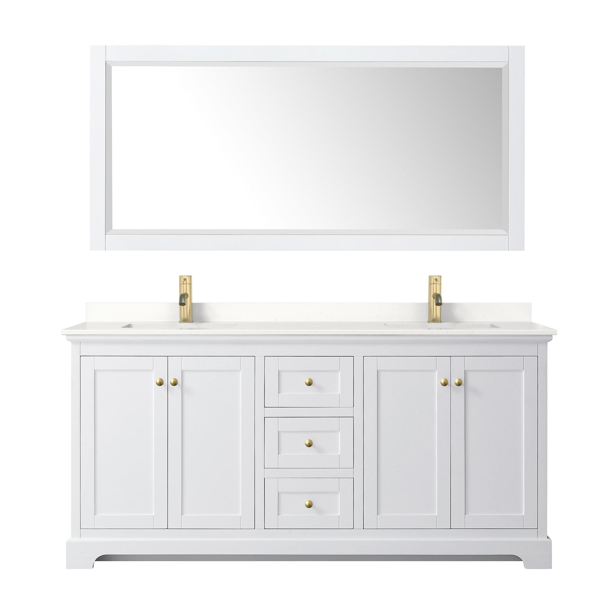 Avery Double Bathroom Vanity with Quartz Top