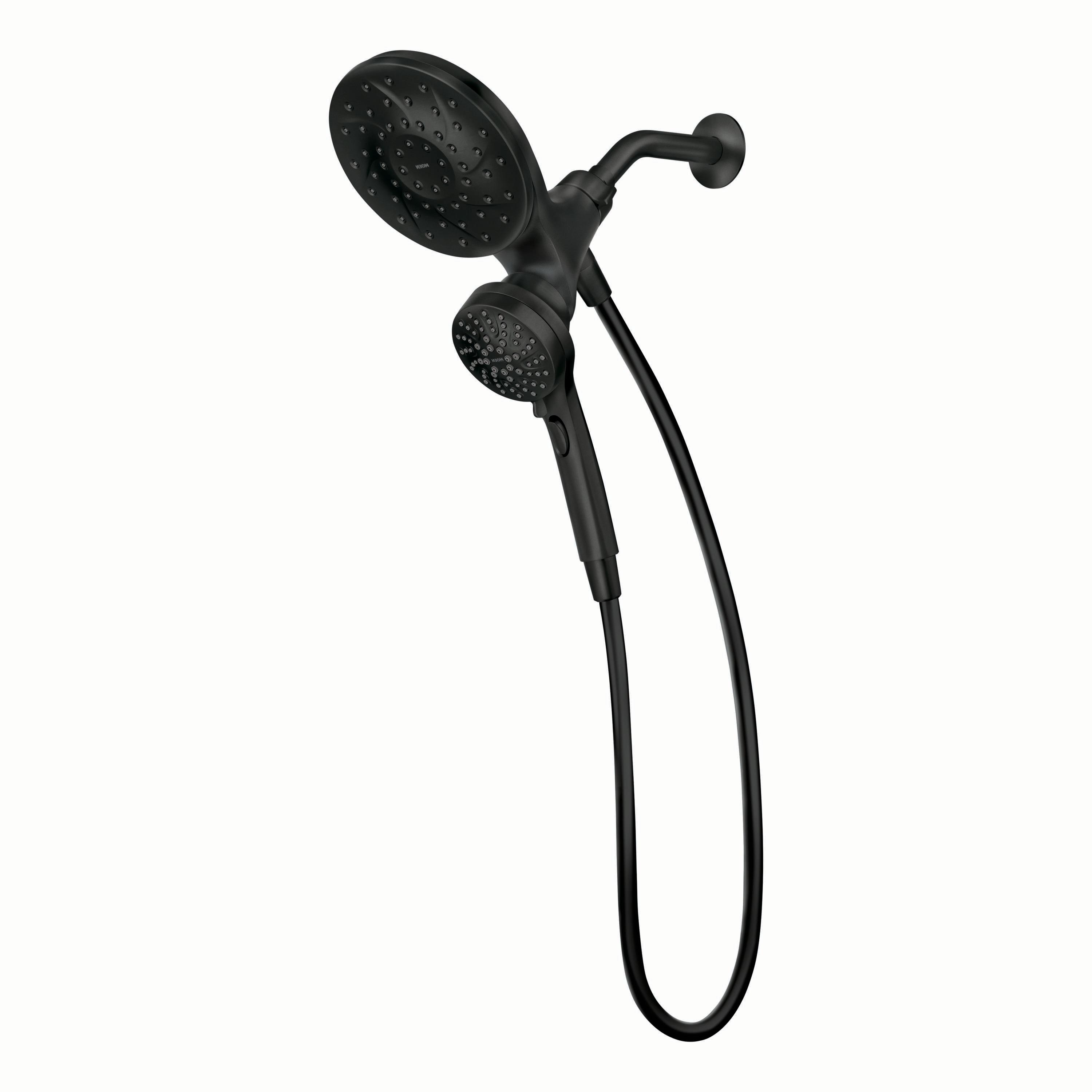 Co-t Moen Engage Magnetix 2-In-1 Shower Head With Handheld Spray, Magnetic Docking System, Matte Black Finish, Multiple Spray Settings, 60" Kink-Free Hose J21BF6624
