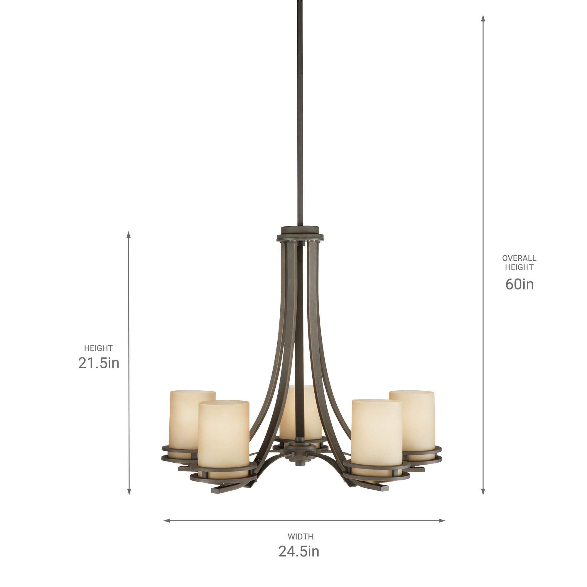 Kichler Lighting Hendrik 5 - Light Chandelier in  Olde Bronze