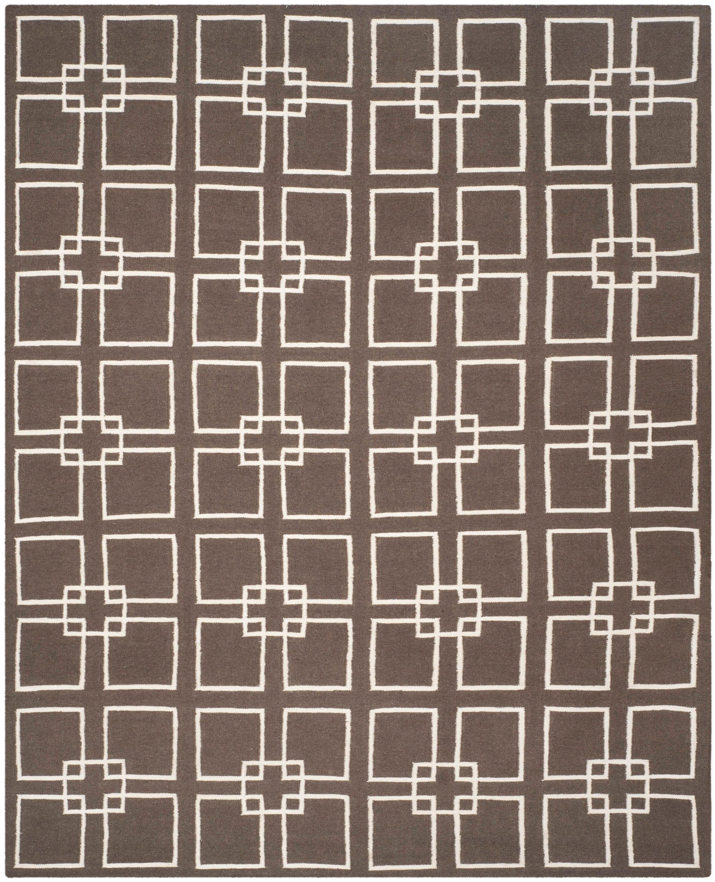 Dance Martha Stewart Flat Weave 60% Wool, 20% Silk, And 20% Cotton Geometric Rug