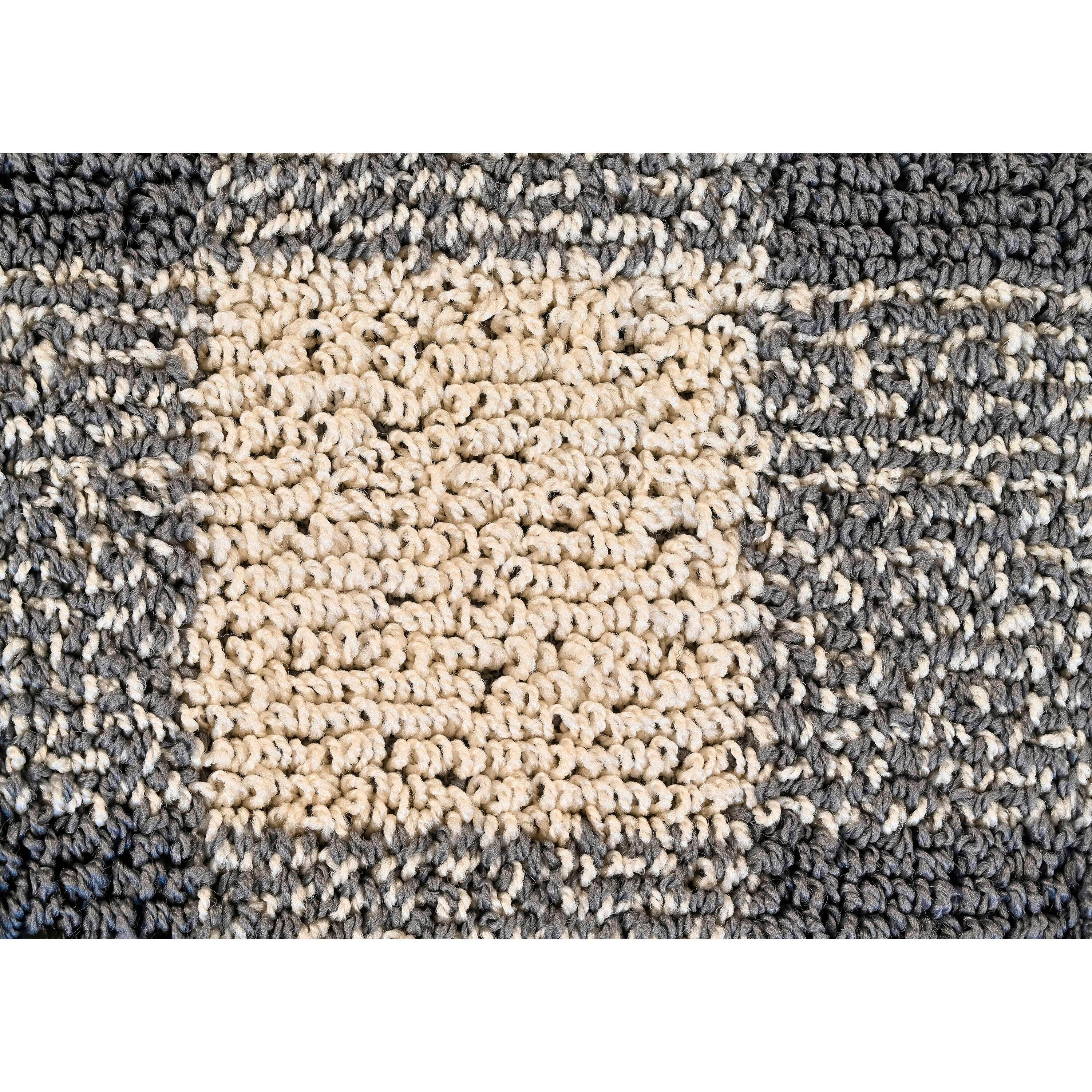 Garland Rug Country Living Buffalo Plaid Polypropylene Cinder/Ivory Indoor/Outdoor Area Rug, 5' x 7'