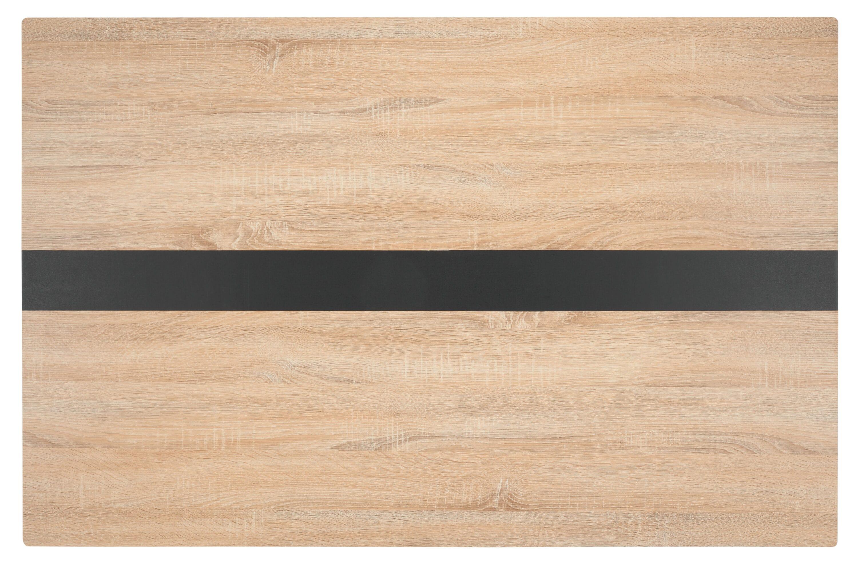 Leith Dining Table - Natural/Black - Safavieh
