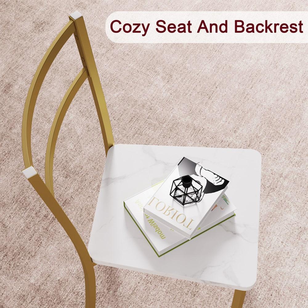 Dining Table Set for 2, Kitchen Table & Chair Sets for 2, Round Kitchen Table for Small Space, Apartment, Breakfast Nook