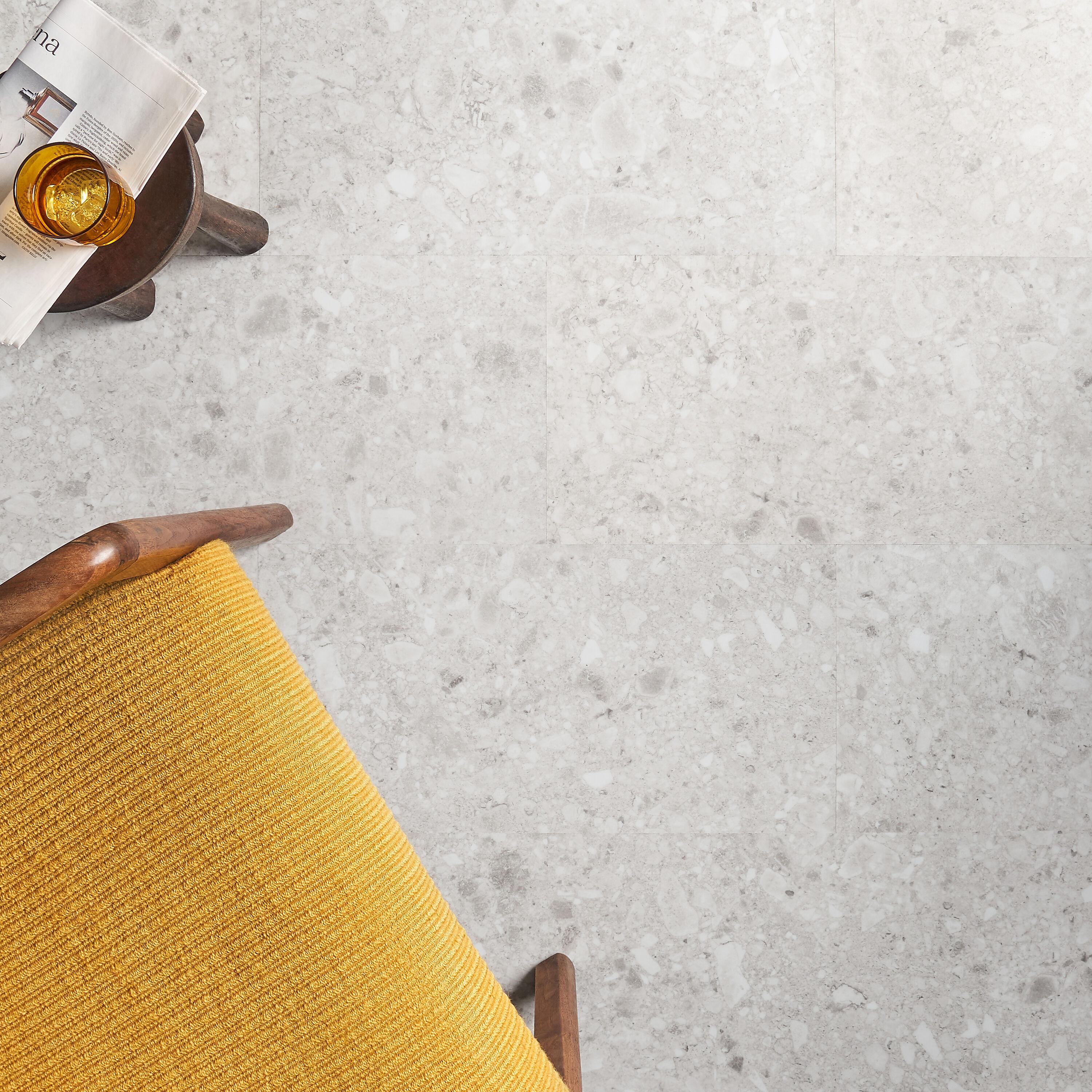 Stonehenge Rizzo LVT 12MIL 12" W x 24" L Terrazzo Look Glue Down Luxury Vinyl Tile