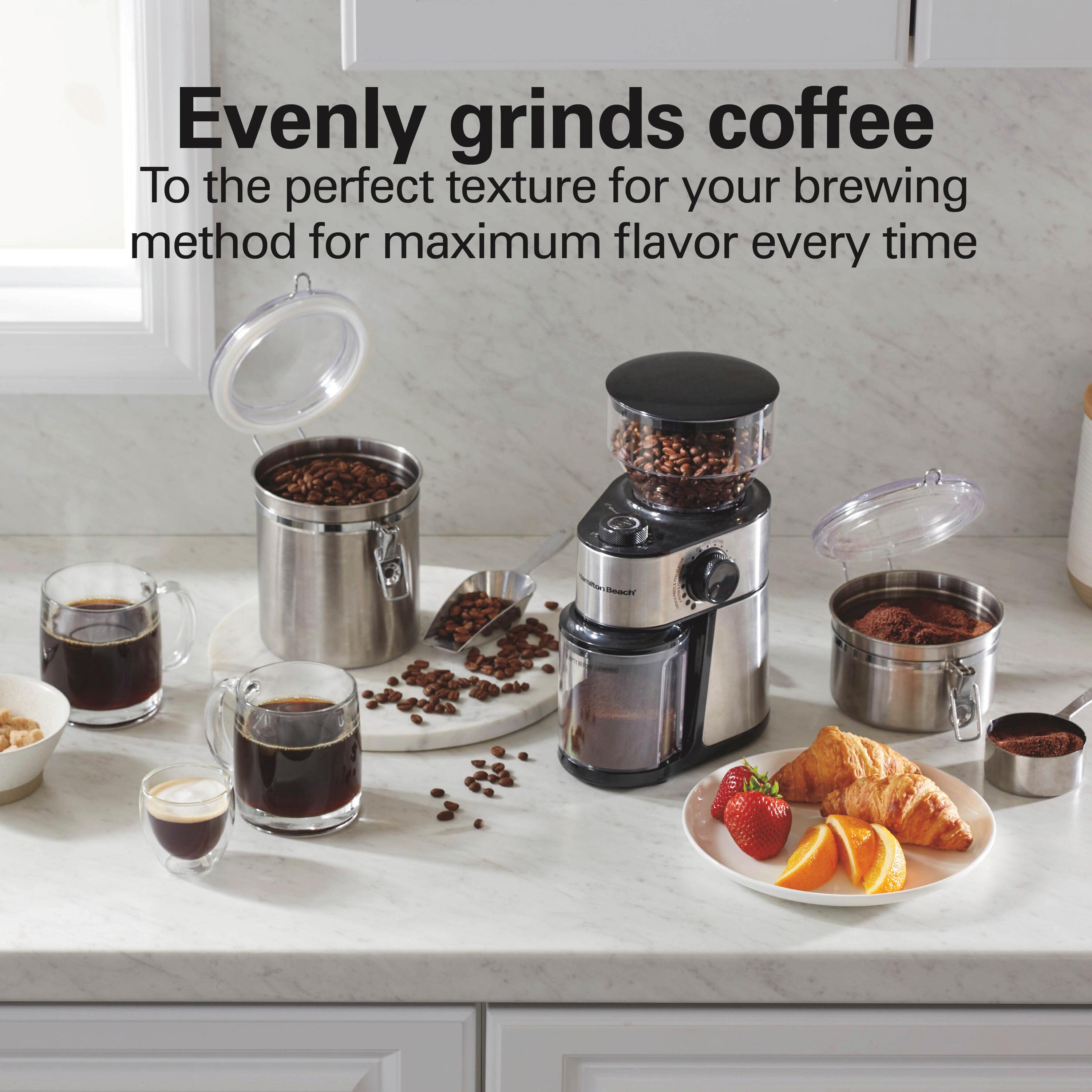 Hamilton Beach Hamilton Beach® Burr Coffee Grinder Stainless Steel Housing