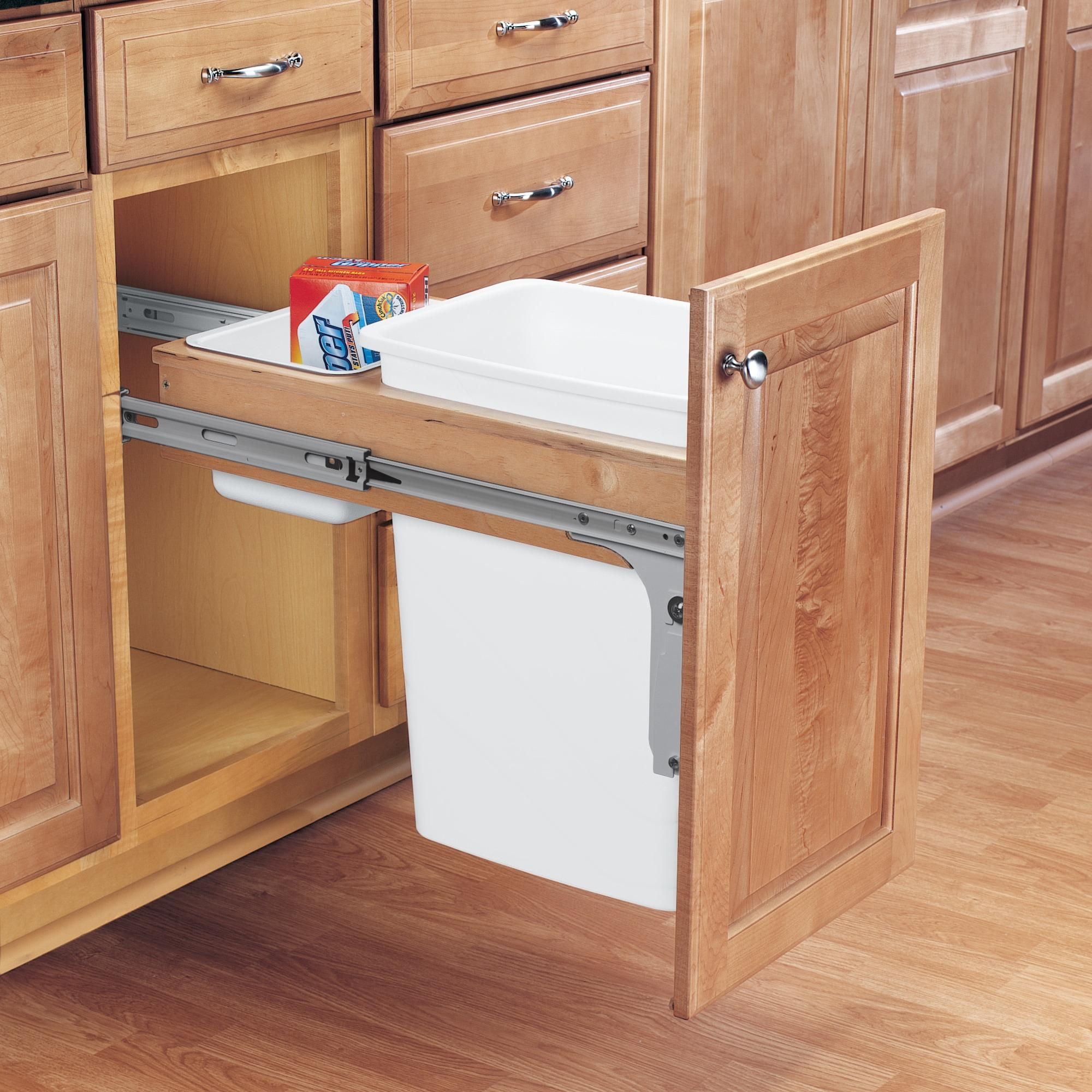 Rev-A-Shelf Double Pullout Top Mount Trash Can