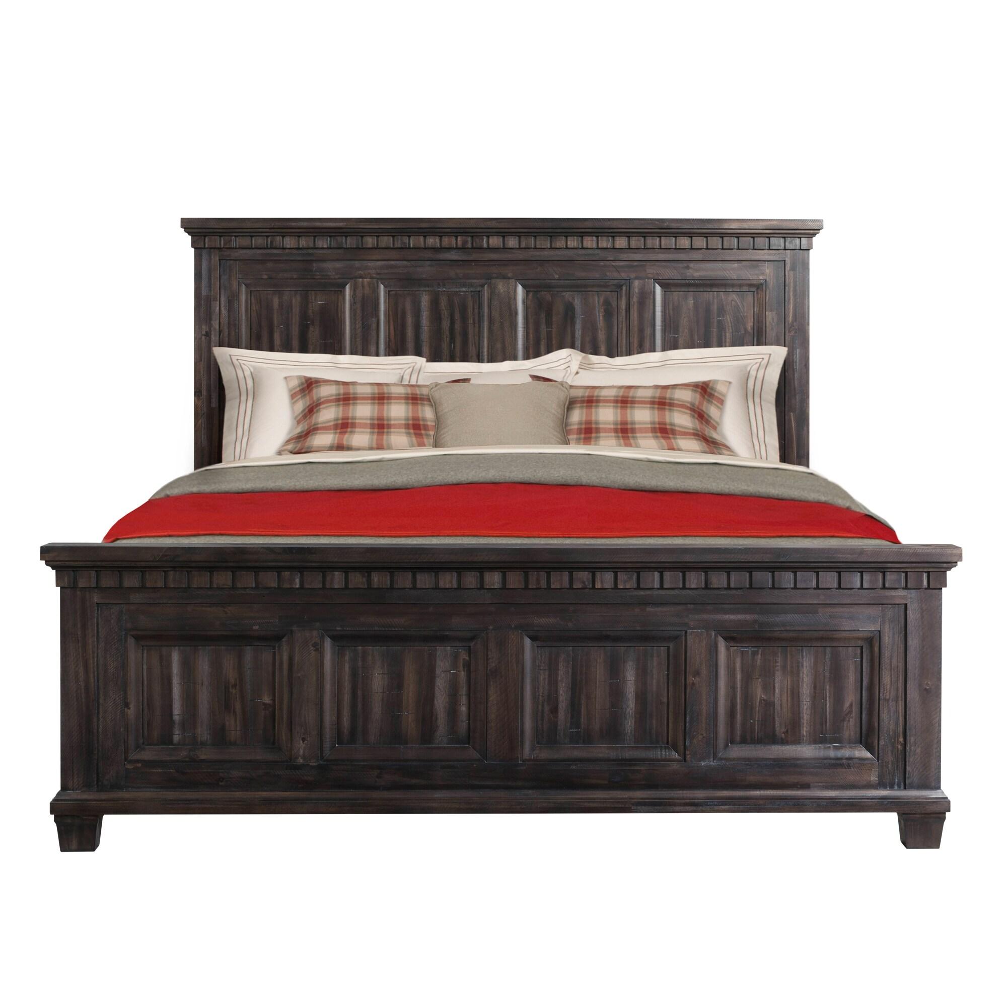 Picket House Furnishings Steele King Panel Bed in Smokey Gray Oak