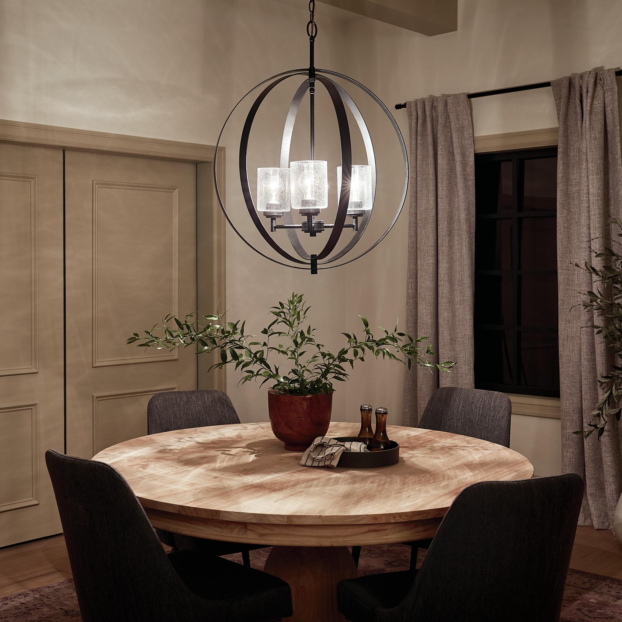 Kichler Lighting Winslow 3 - Light Dimmable Geometric Chandelier